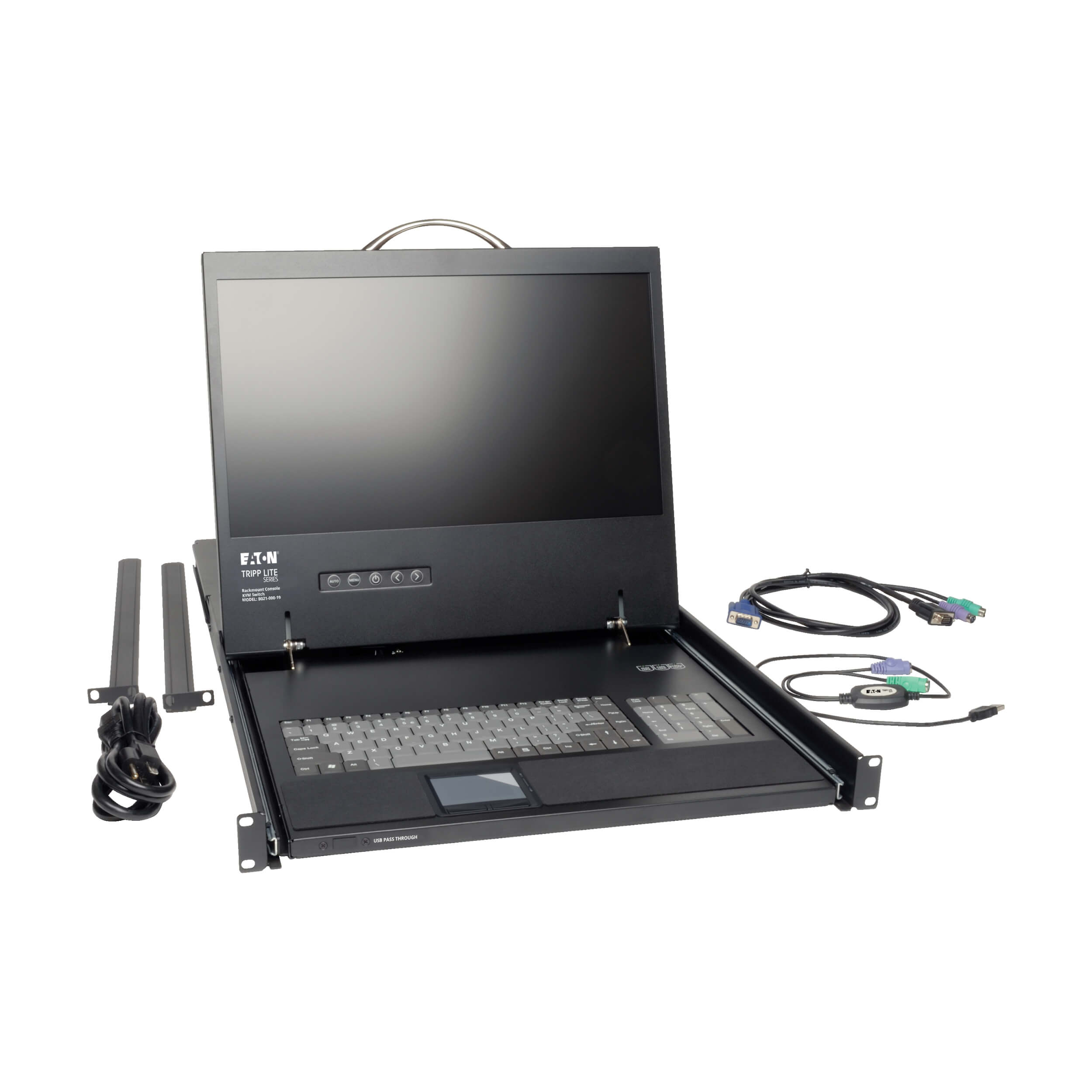 1U Rack-Mount Console, 19-in. LCD | Eaton