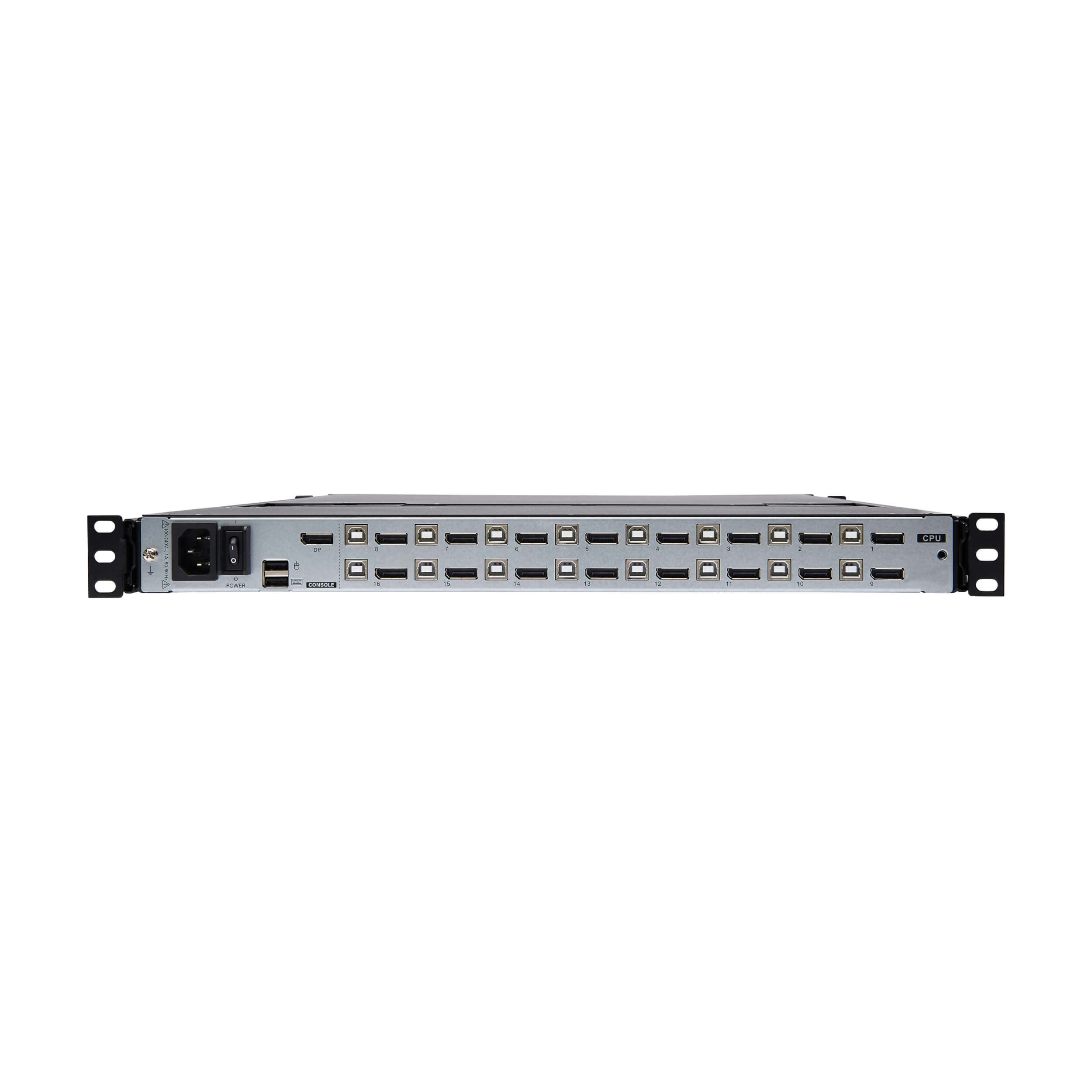 16Port KVM Switch Console, 17 in. LCD, DisplayPort, 1U Eaton