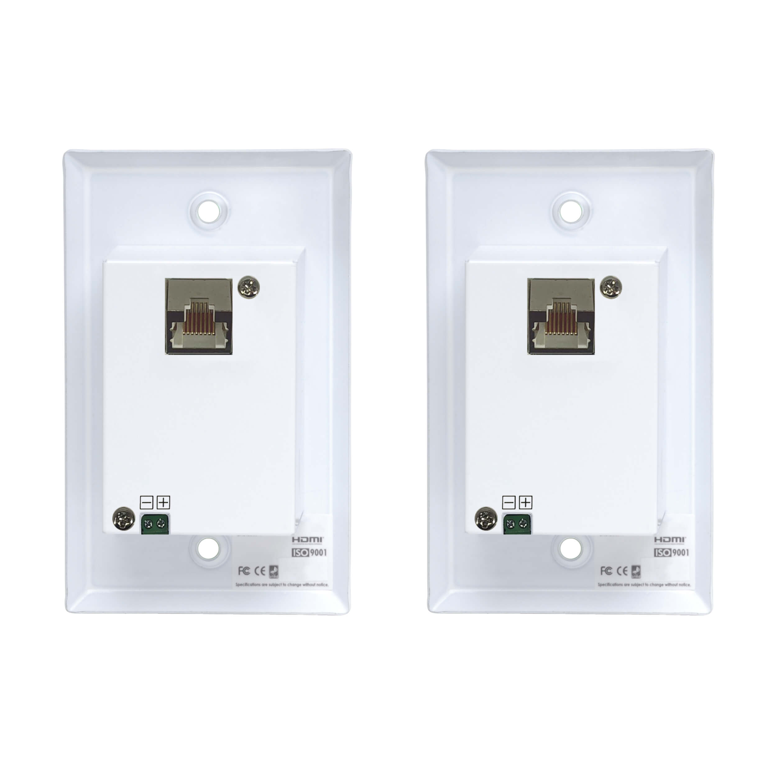HDC6WP HDMI OVER CAT5E/6 WALL PLATE 60M DISTANCE WITH IR REMOTE PRO2 SX-EW60-3DIR main image 1
