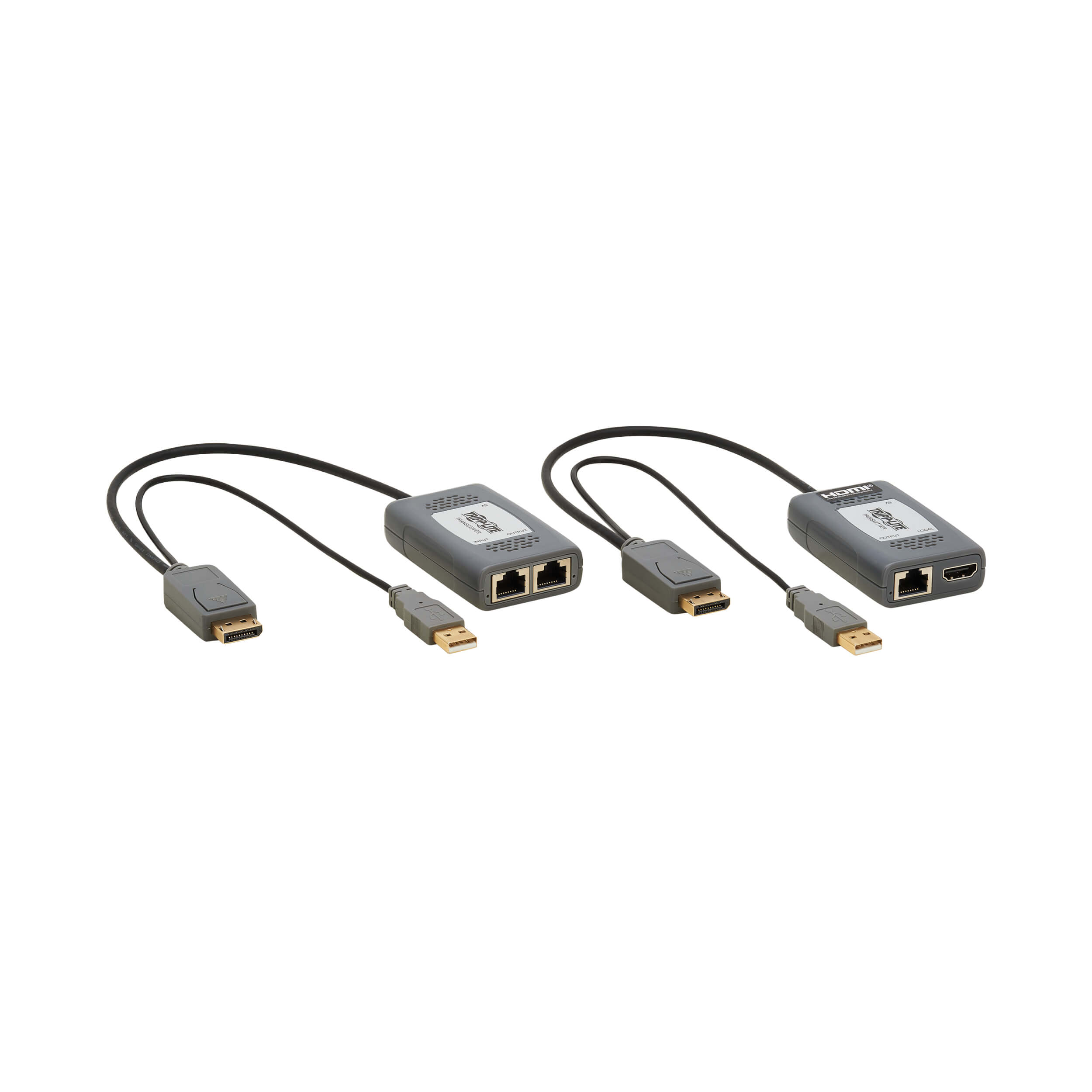 DisplayPort over Cat6 Extender, Transmitter, Receiver, 4K, 230ft | Eaton