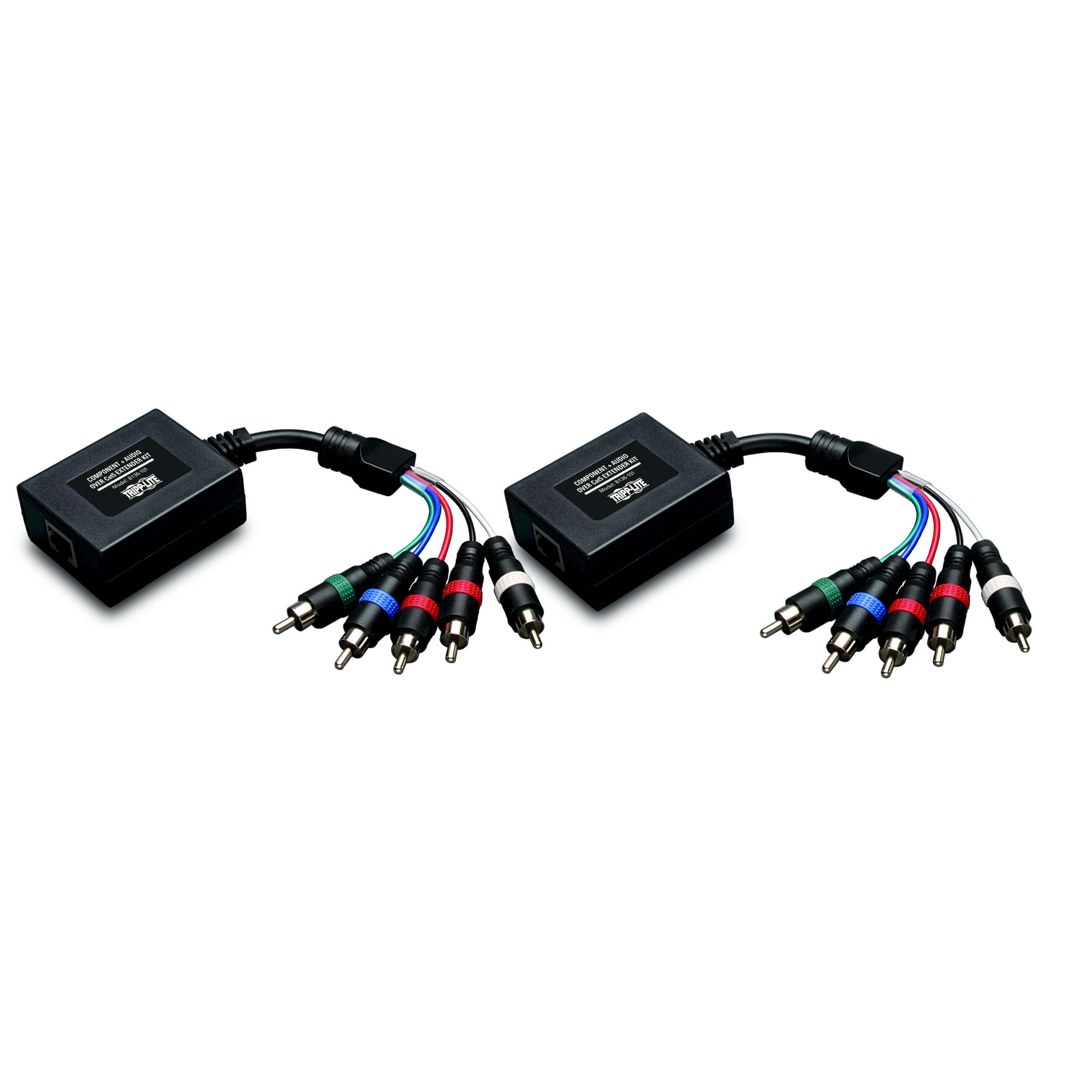 Component Video with Stereo Audio over Cat5/Cat6 Extender Kit, InLine
