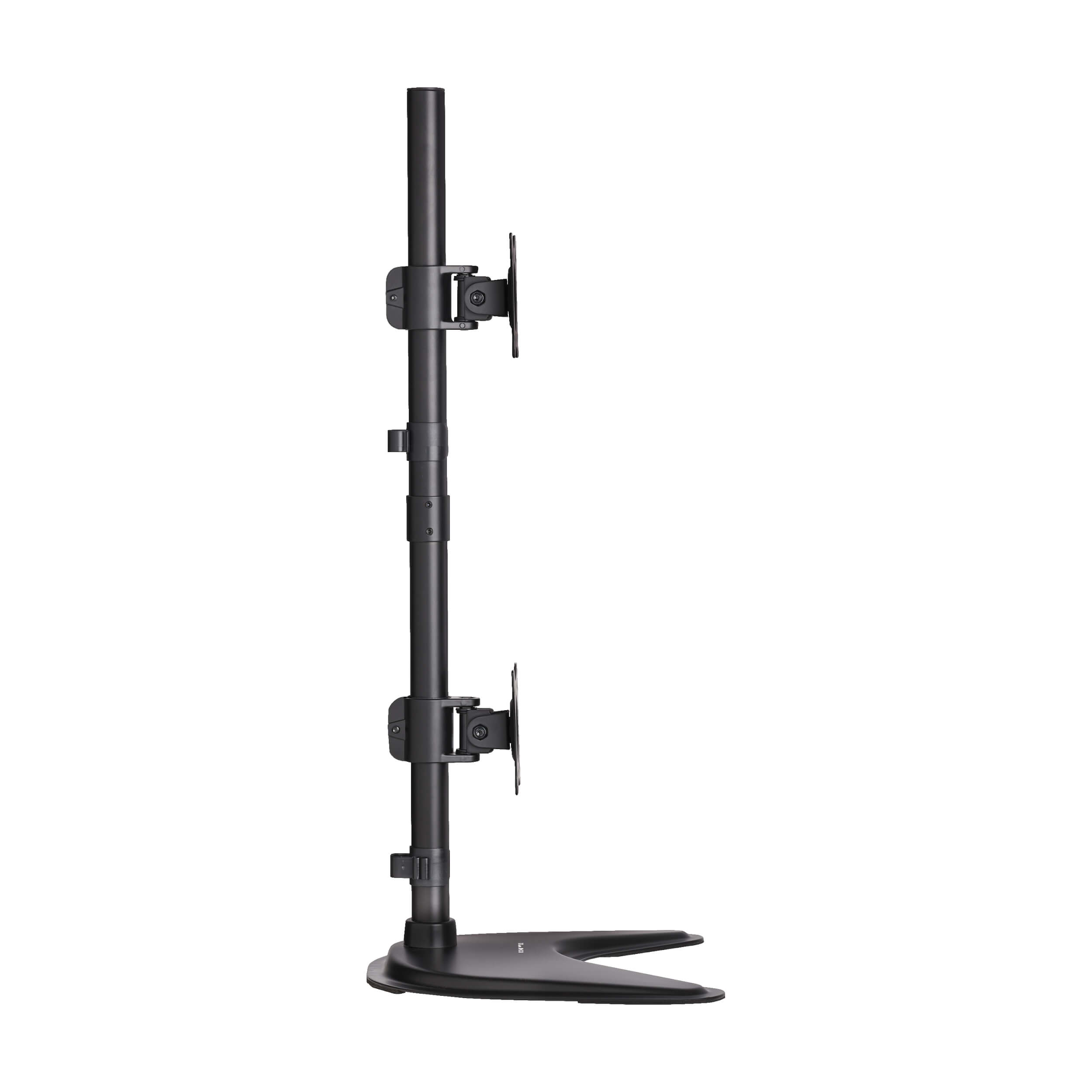 Dual Vertical Flat-Screen Desk Stand/Clamp Mount, 15 in. to 27 in. Flat ...