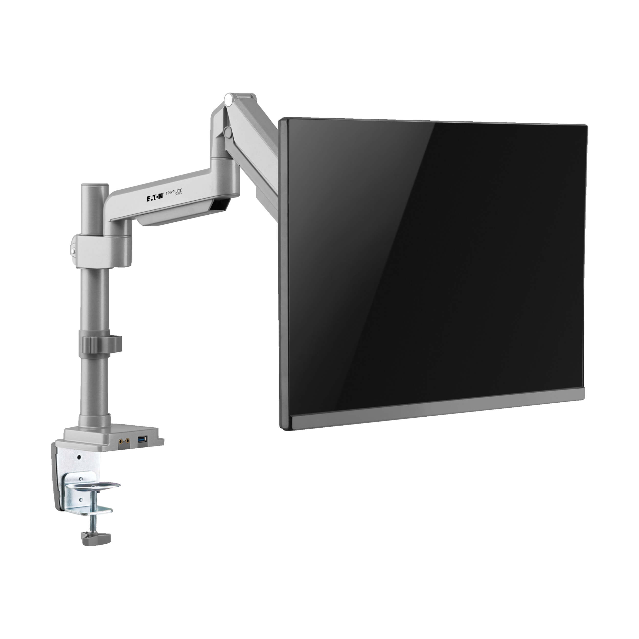 Single Full Motion Gas Spring Arm Mount for 13in to 34in flat and