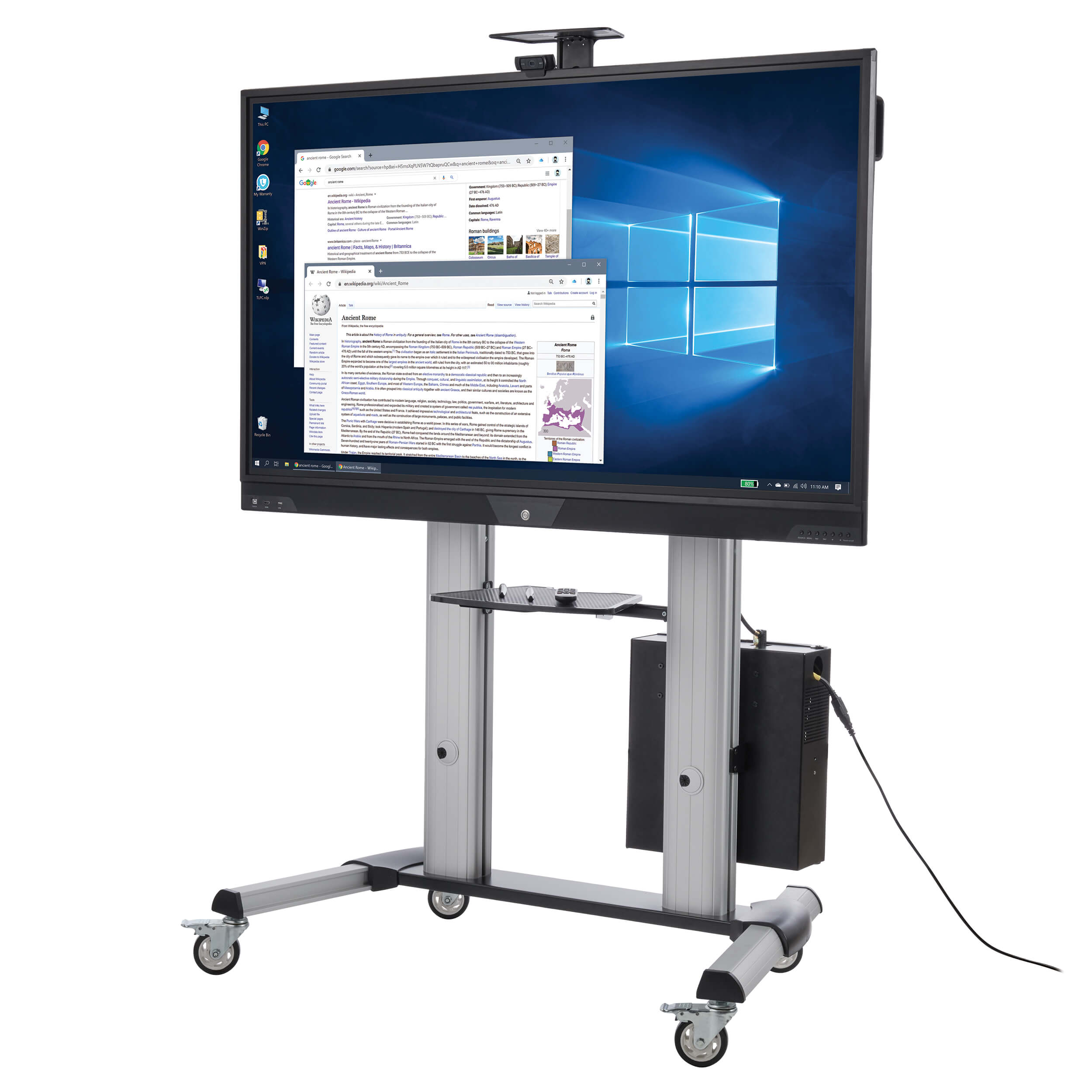 Mobile Interactive Touchscreen Display with Built-In PC | Eaton Tripp Lite
