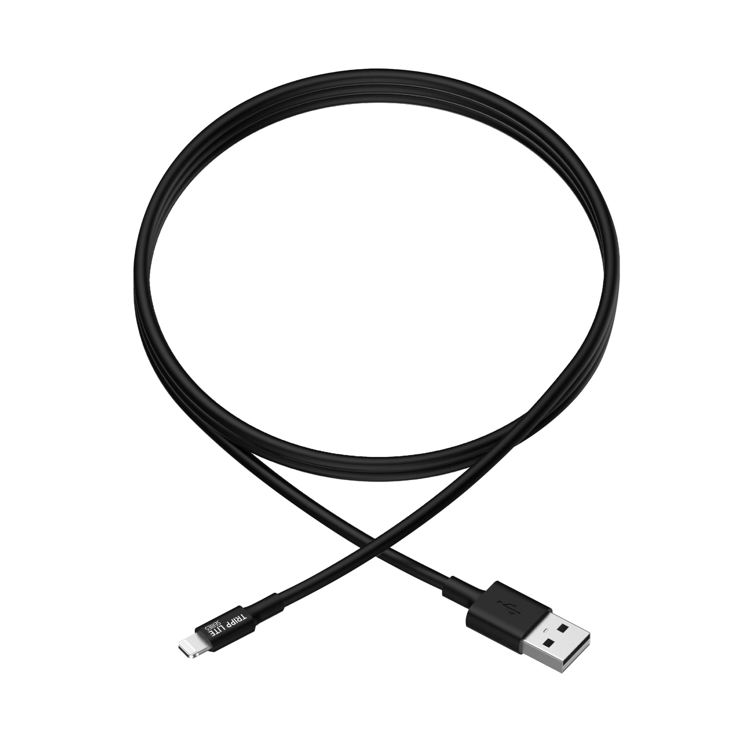 USB Sync/Charge Cable, Lightning Connector , Black, 3 ft. Eaton