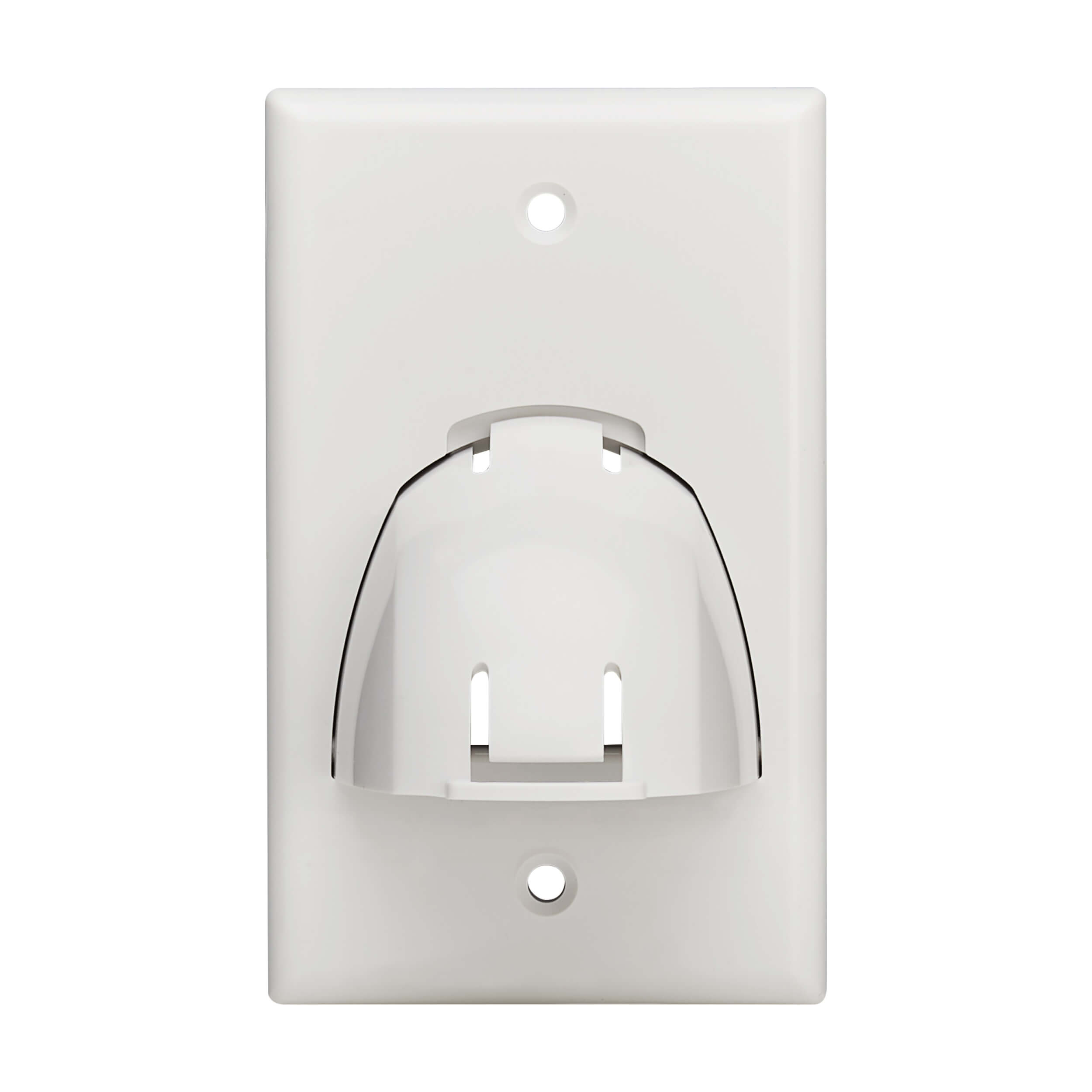 1Port Bulk Cable Wall Plate, Single Gang, Reversible Eaton
