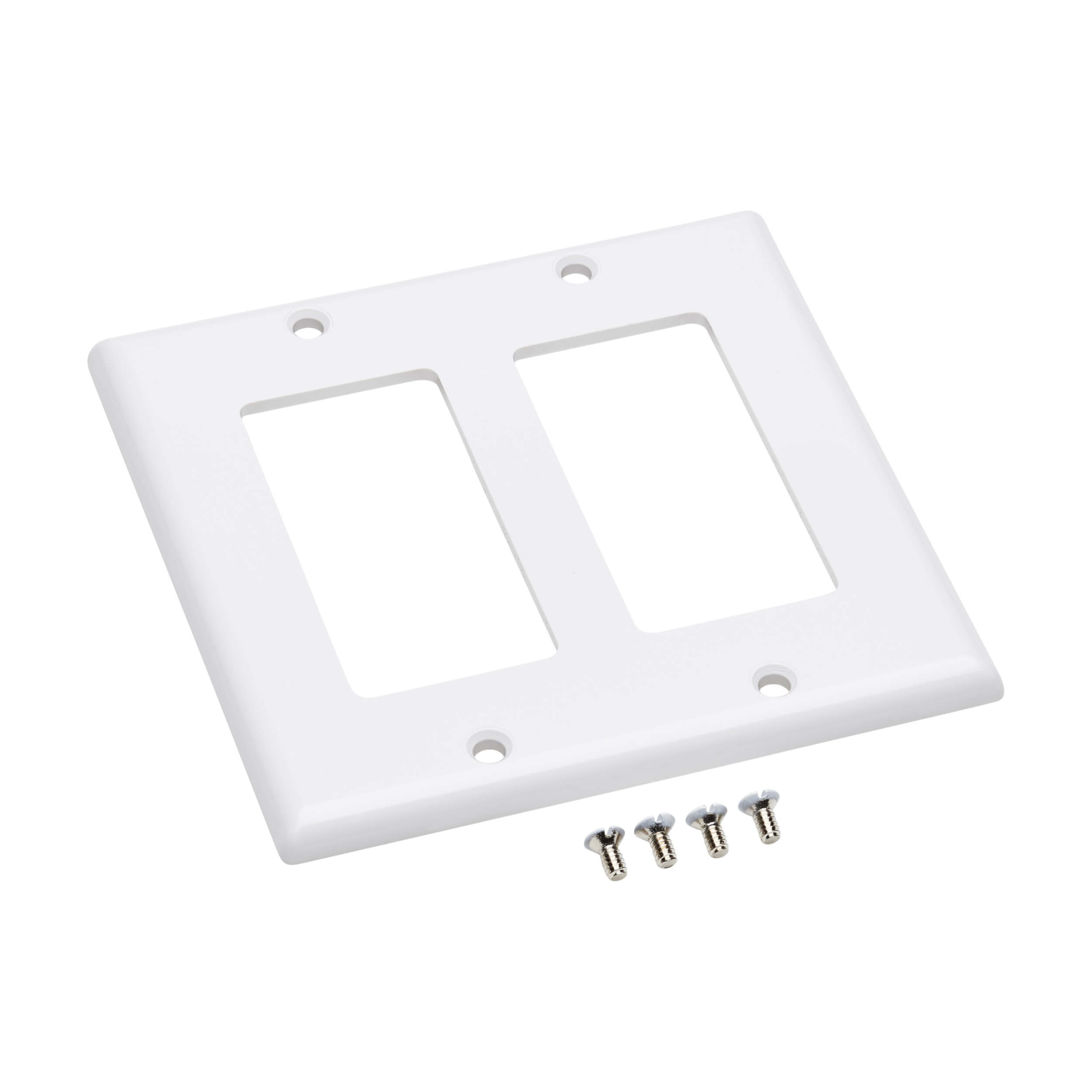 DecoraStyle Faceplate Double Gang, White Eaton