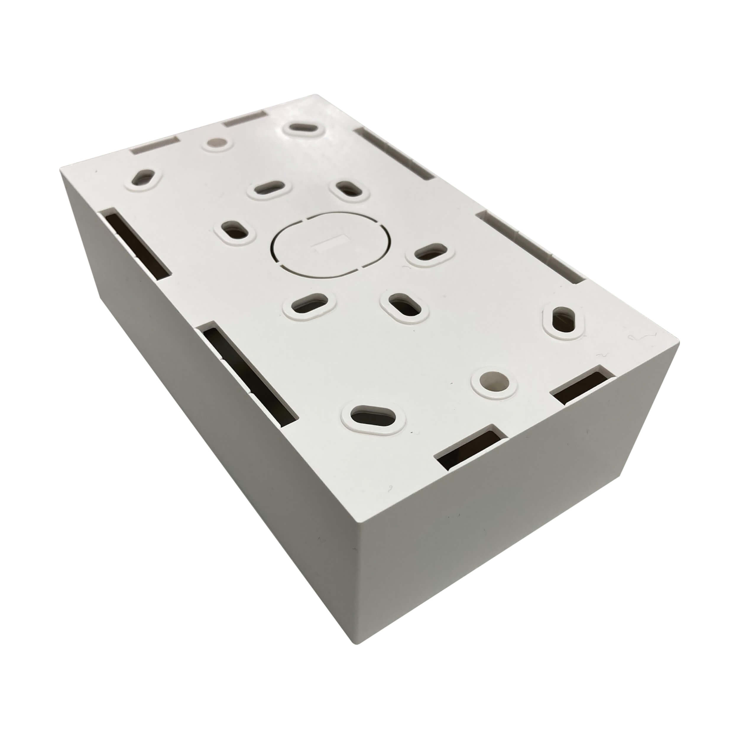 MOULDED PATTRESS SURFACE MOUNT BACK BOX DOUBLE 2 GANG 35MM ( Pack Of 2