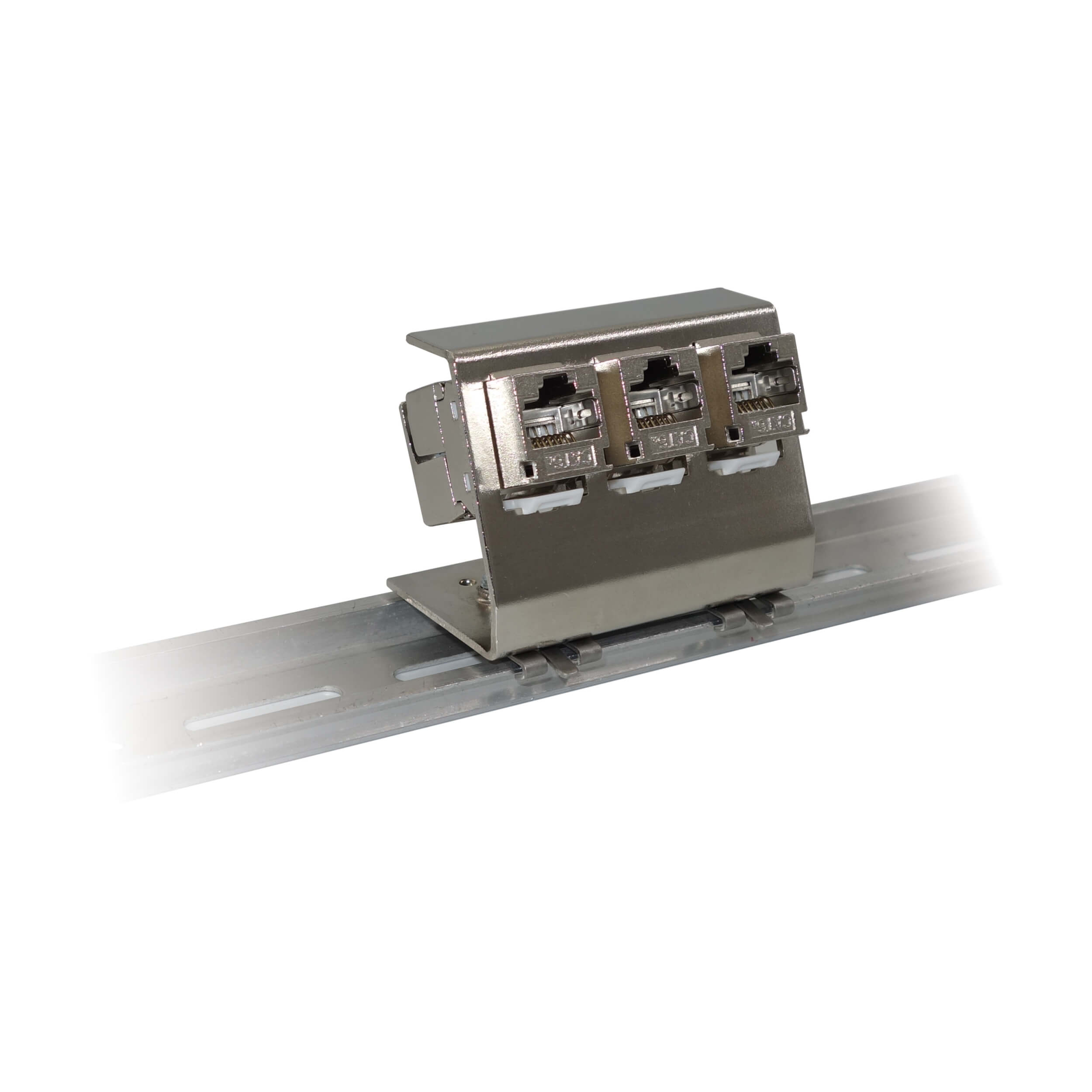 3Port DINRail Mounting Module, Metal, Silver Eaton