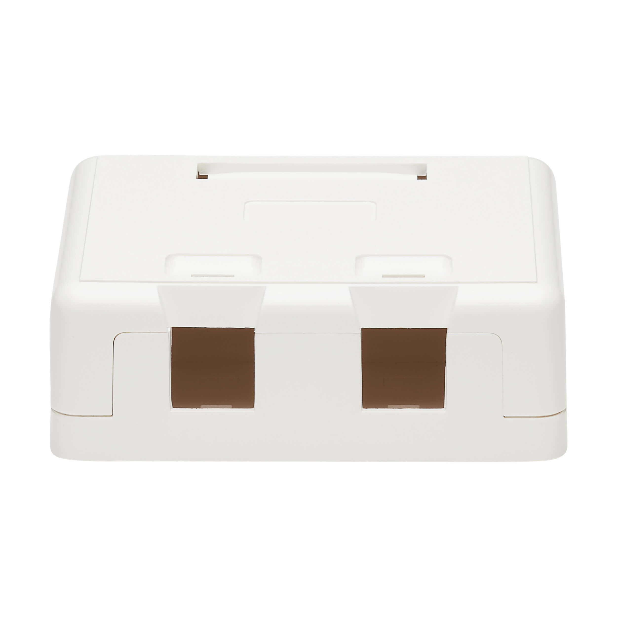 2Port SurfaceMount Box for Keystone Jacks, White Eaton