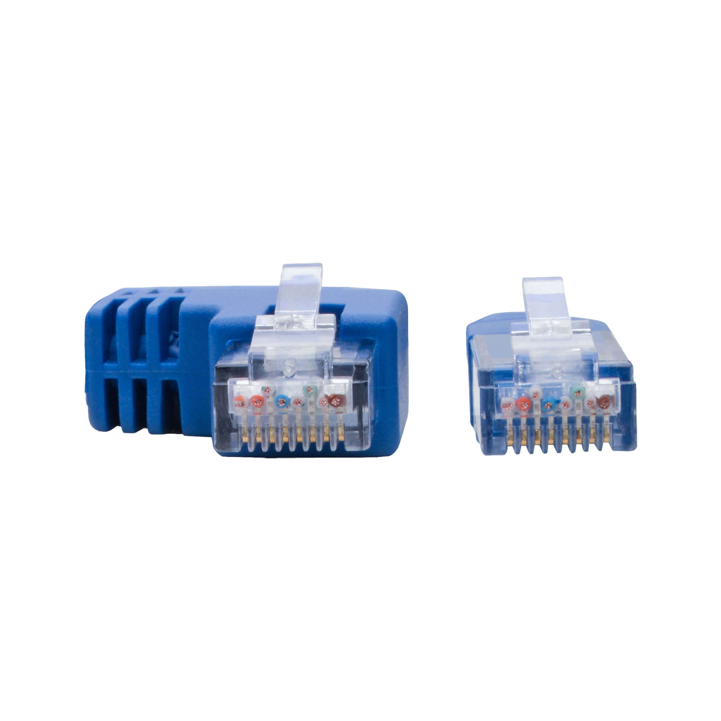 Cat6 Gigabit Ethernet Cable - Left-Angle RJ45 M/M, Molded UTP, 1 ft ...