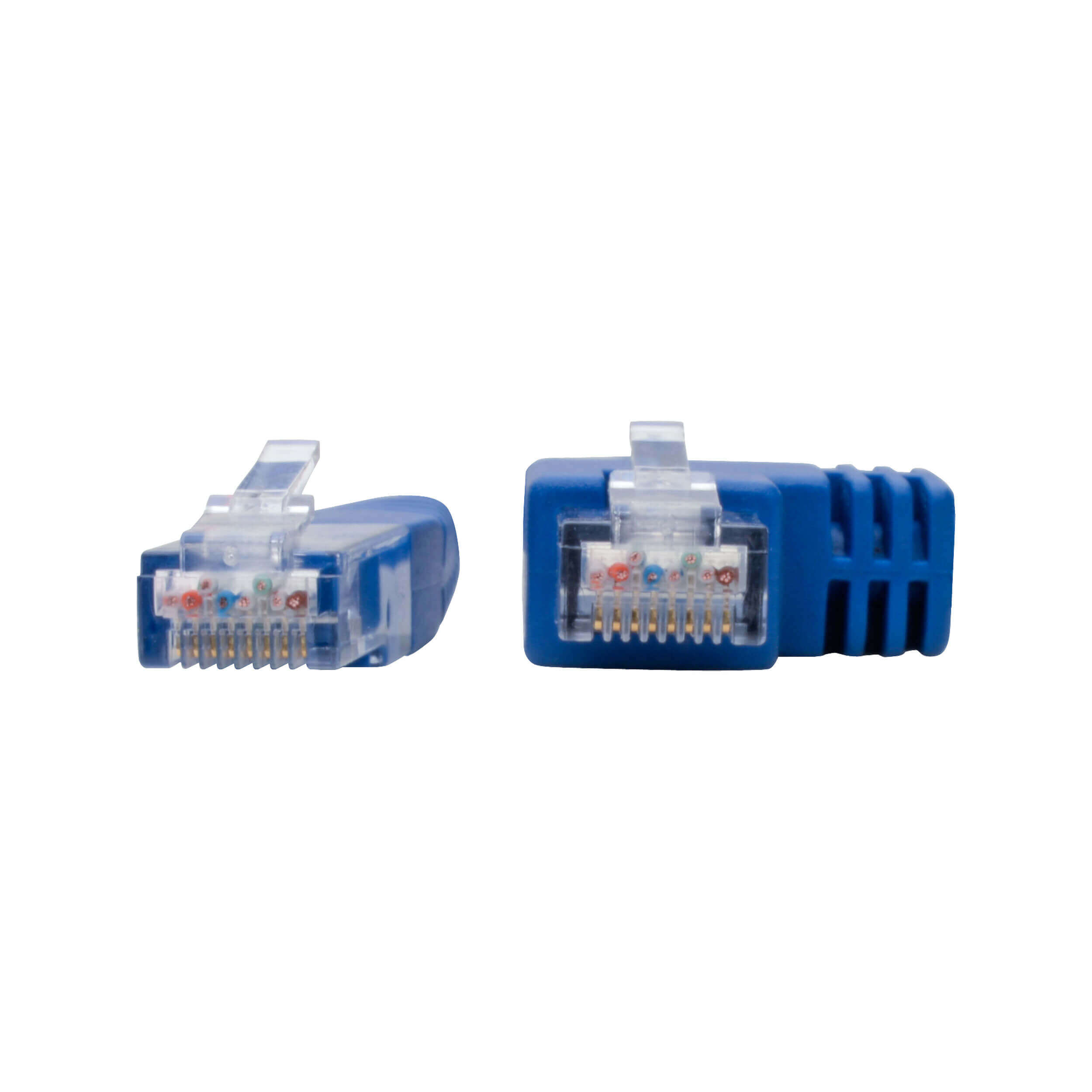 Cat6 Gigabit Cable RightAngle RJ45 M/M, Molded UTP, 1 ft