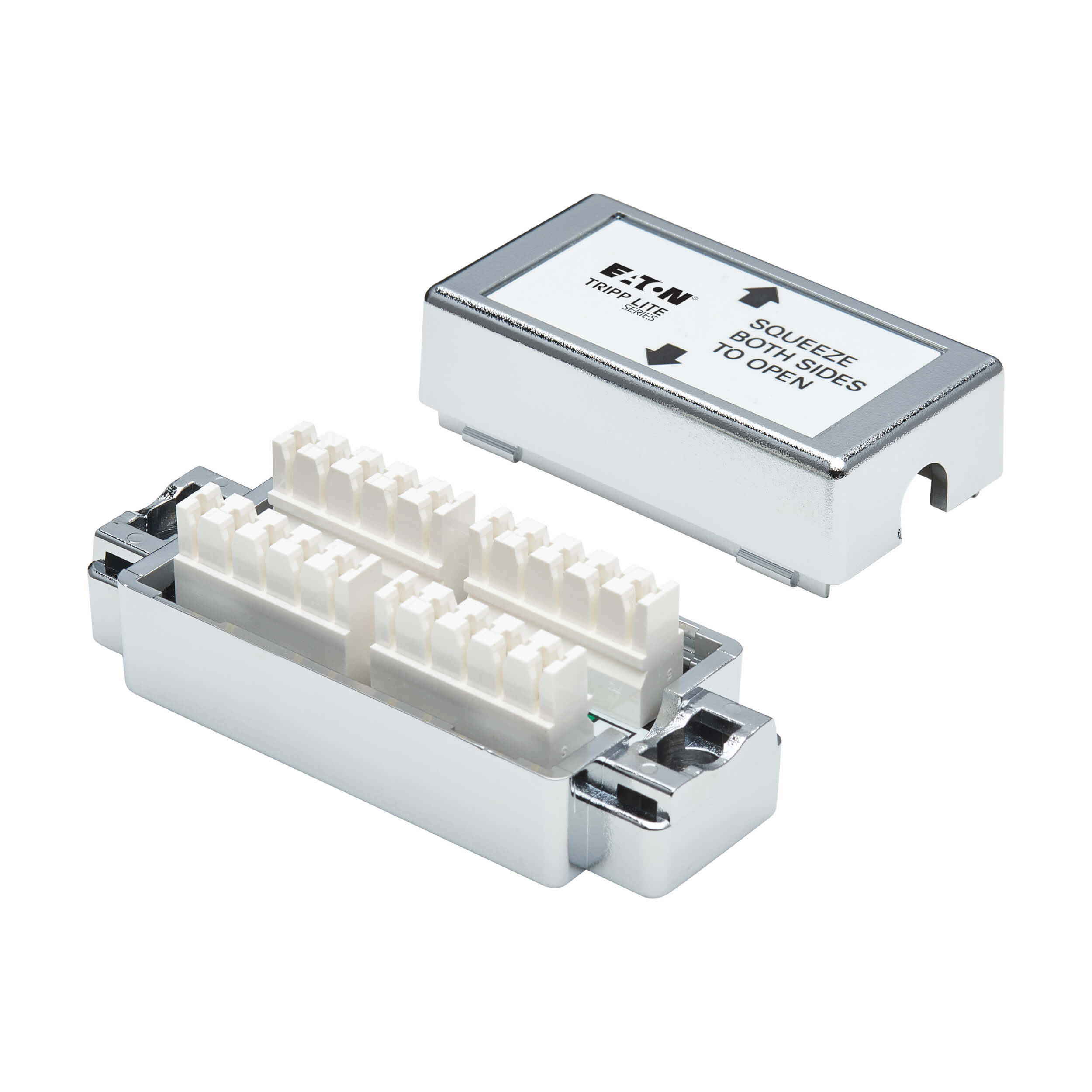 Cat5e/6 Shielded SurfaceMount Junction Box, 110 IDC Eaton