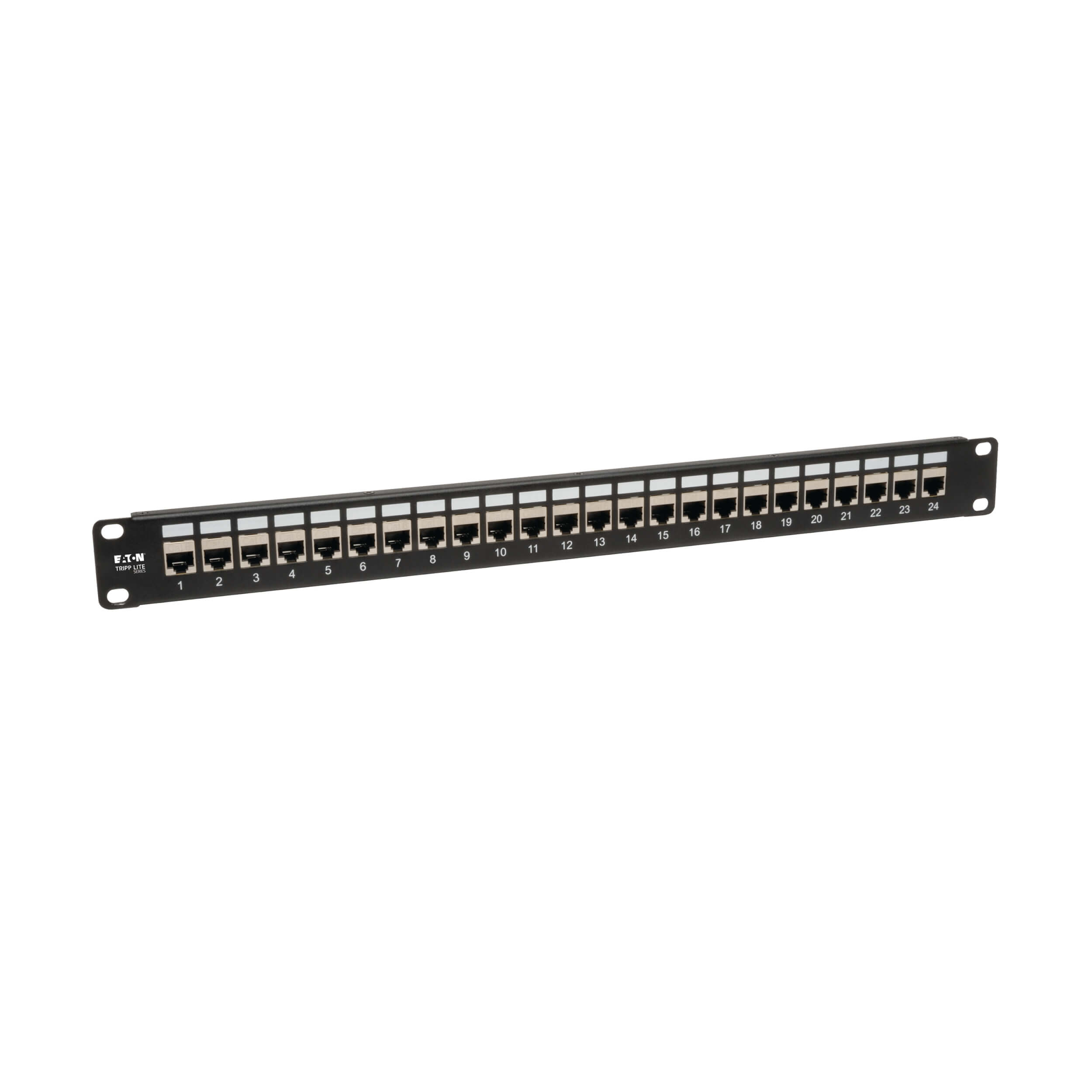 24-Port 1U Rack-Mount STP Shielded Cat6 Cat5 Patch Panel | Eaton