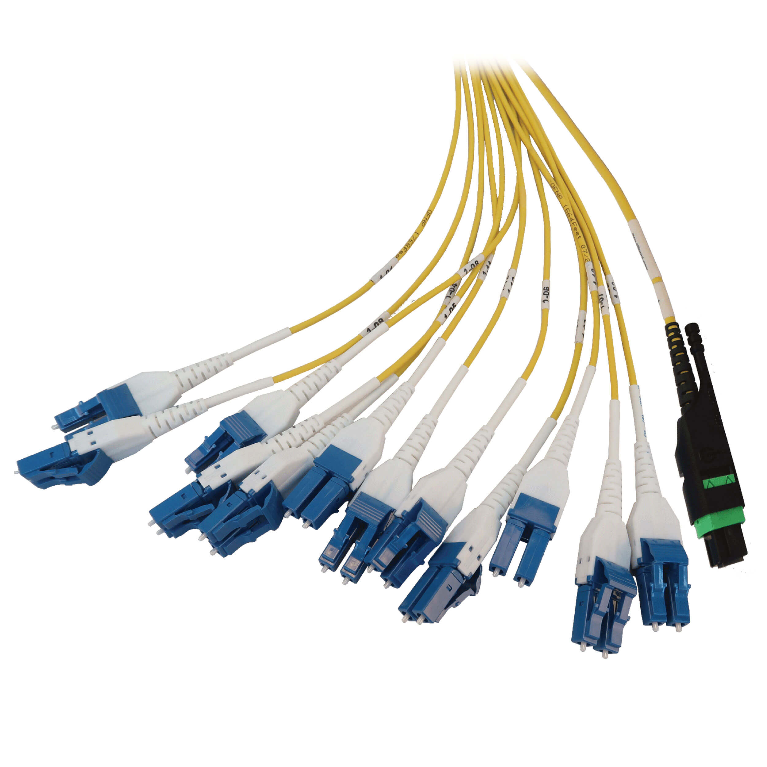 1u Preloaded Fiber Panel Mtp Mpo To Lc 24f Cable Os2 20m Eaton