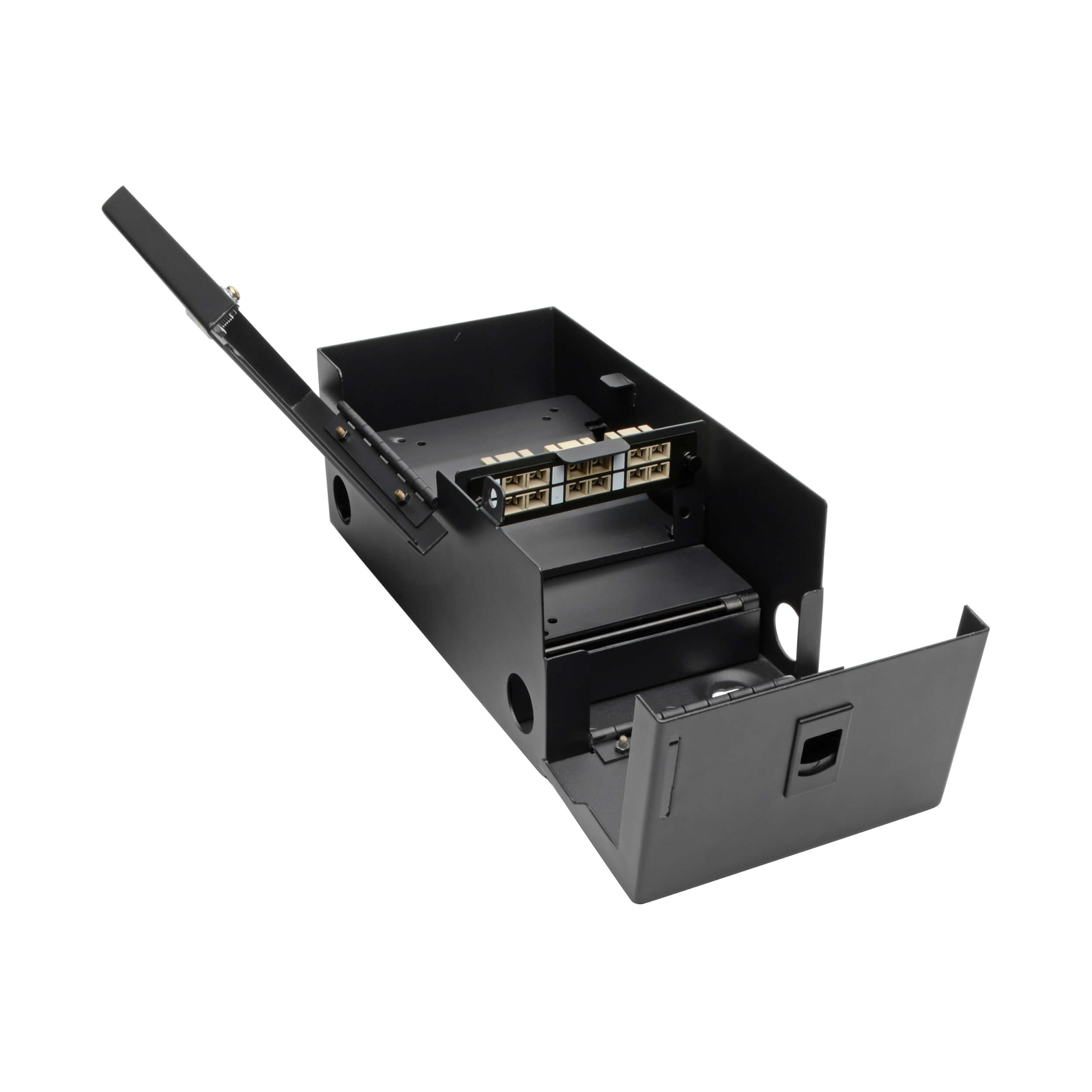 Wall-Mount Fiber Optic Distribution Enclosure, 2-Panel Capacity | Eaton