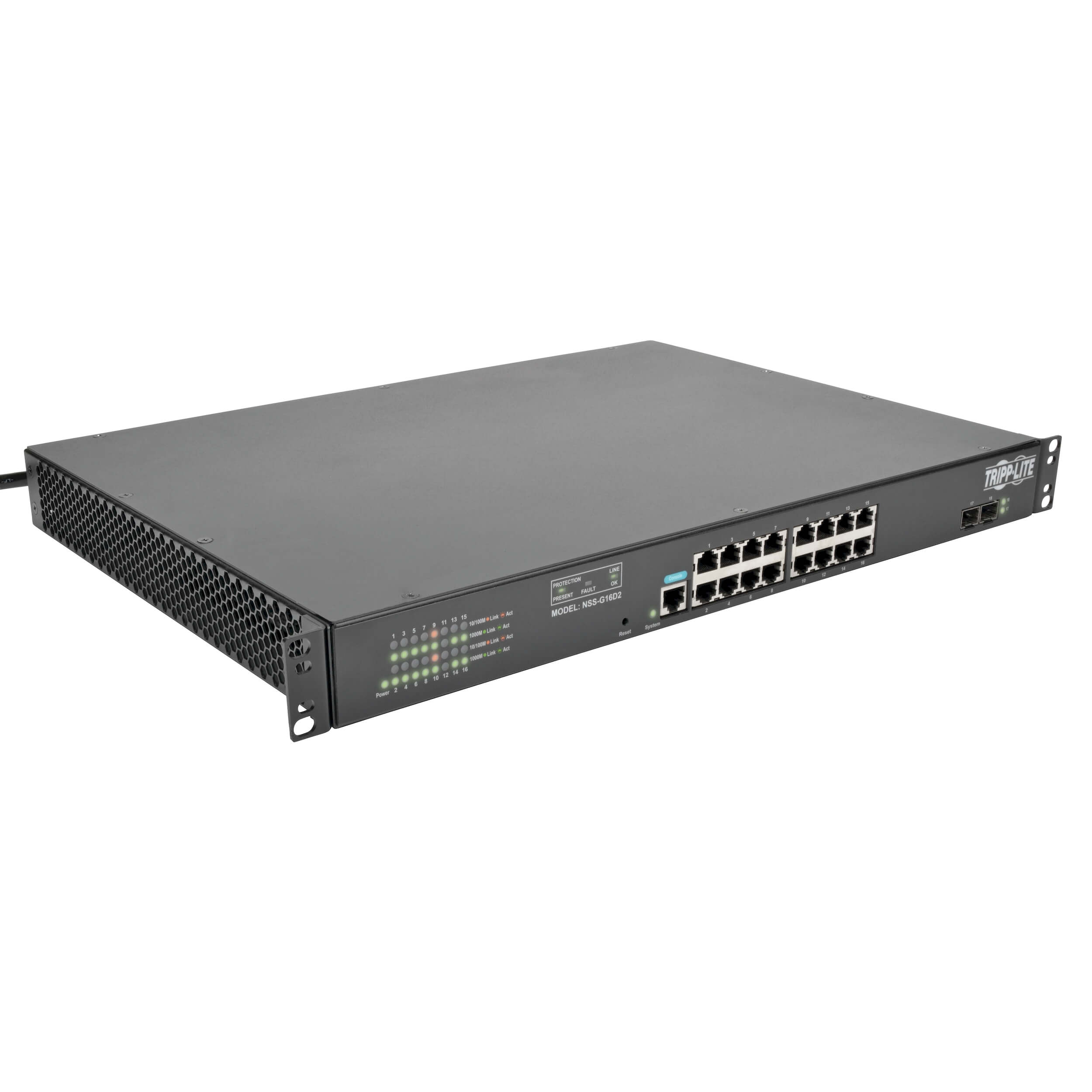 16 Port Gigabit Managed Switch with Integral PDU | Eaton