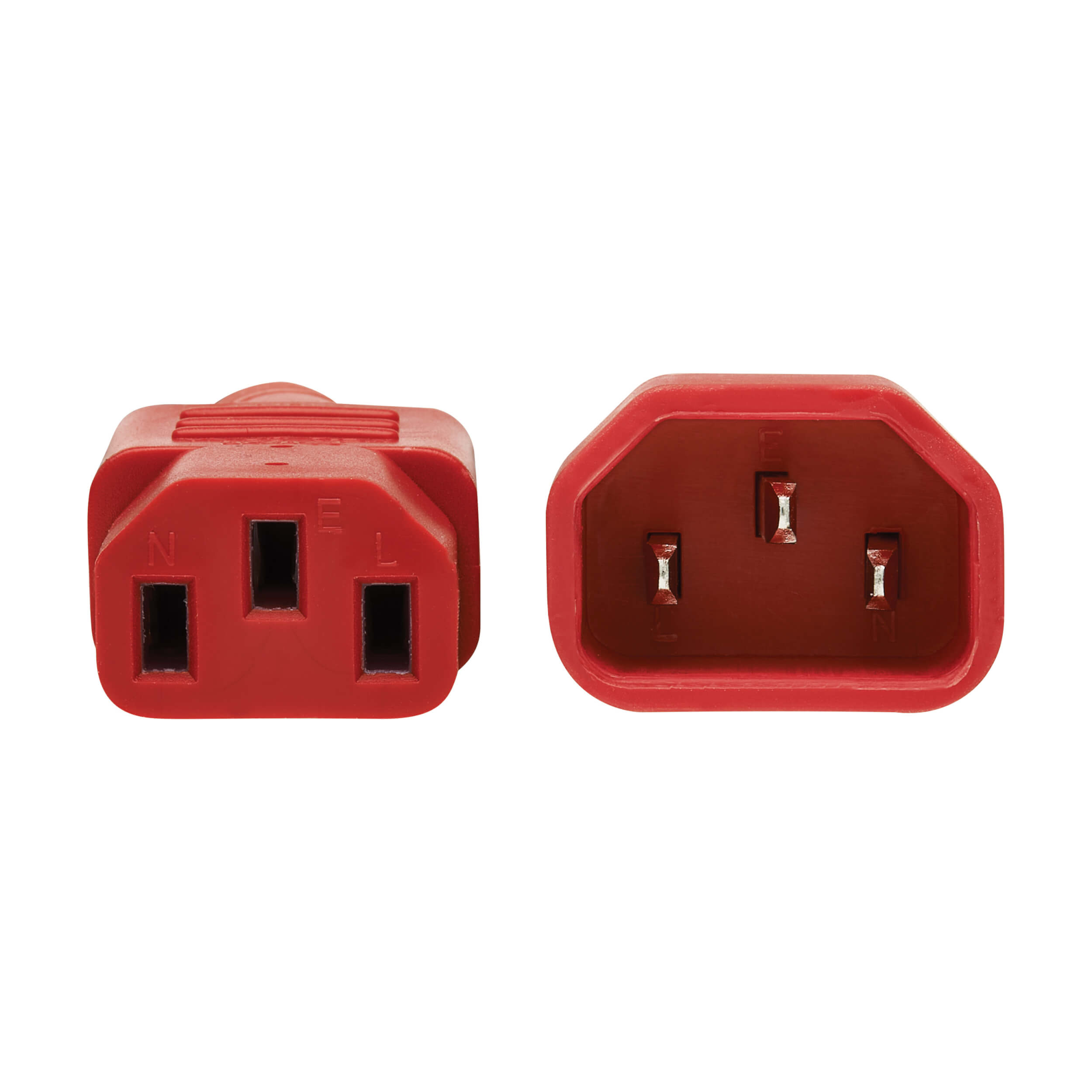 C14 To C13 Computer Power Cord 4 Ft Red Eaton