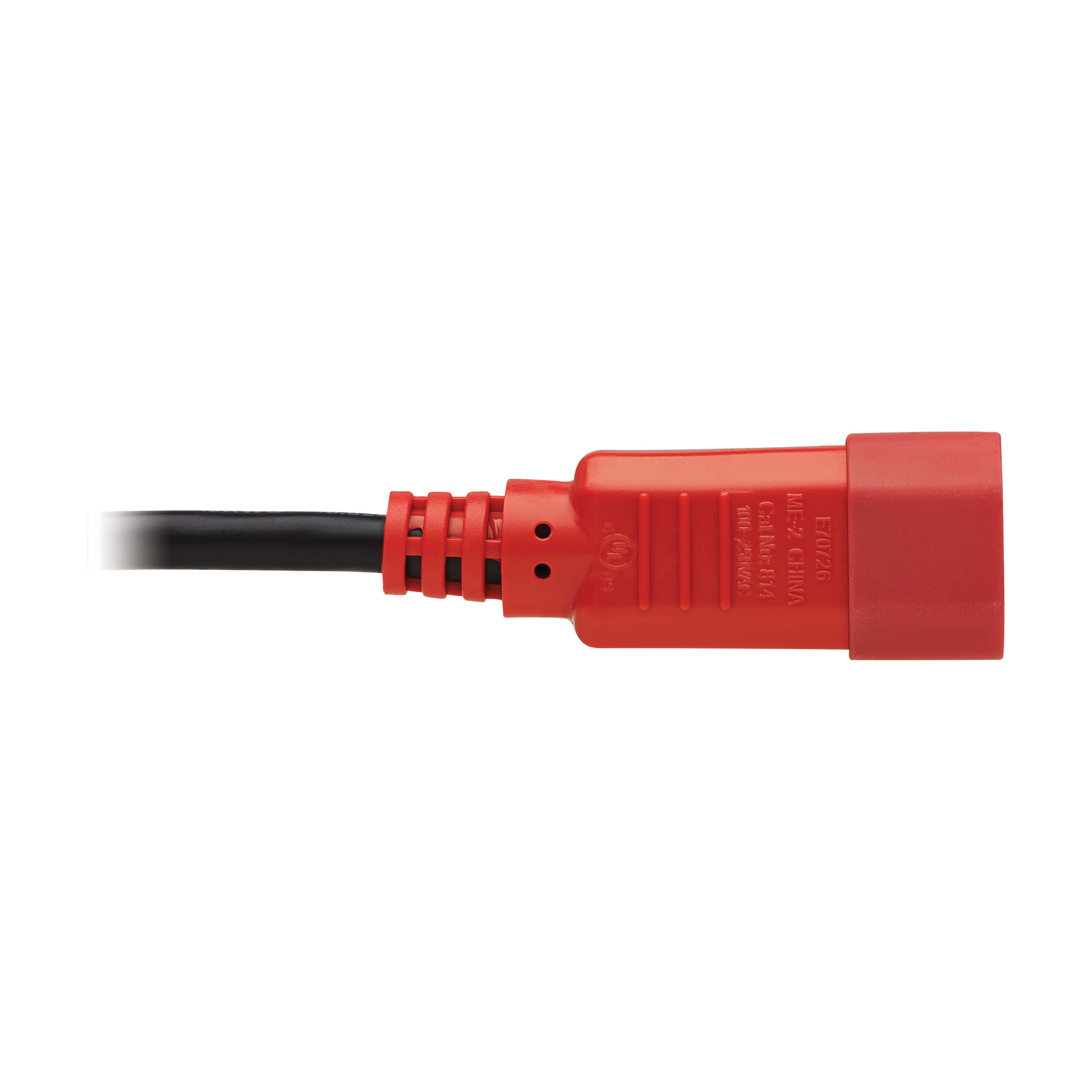 C14 To C13 Computer Power Cord 4 Ft Red Eaton