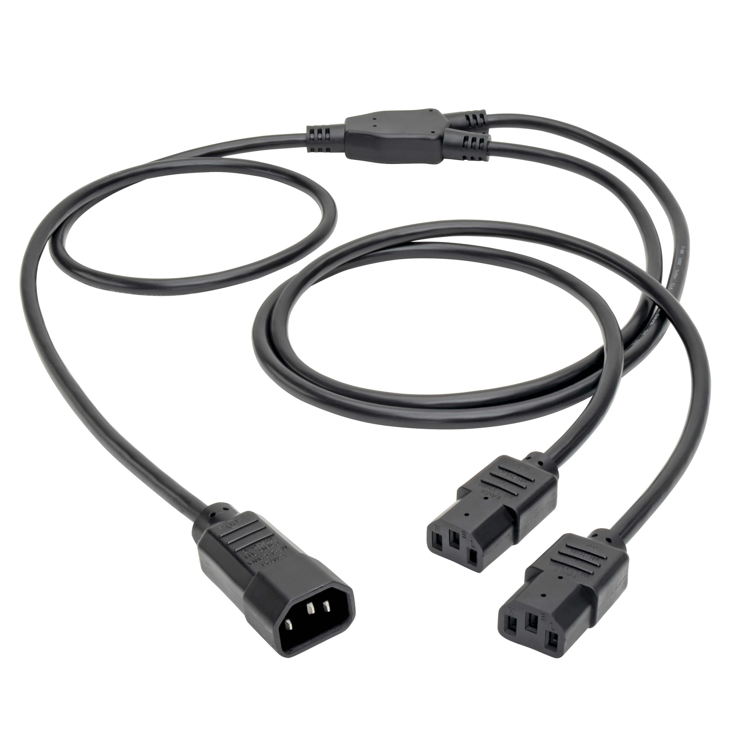 C14 to 2x C13 Splitter Computer Power Cord 6-ft | Eaton