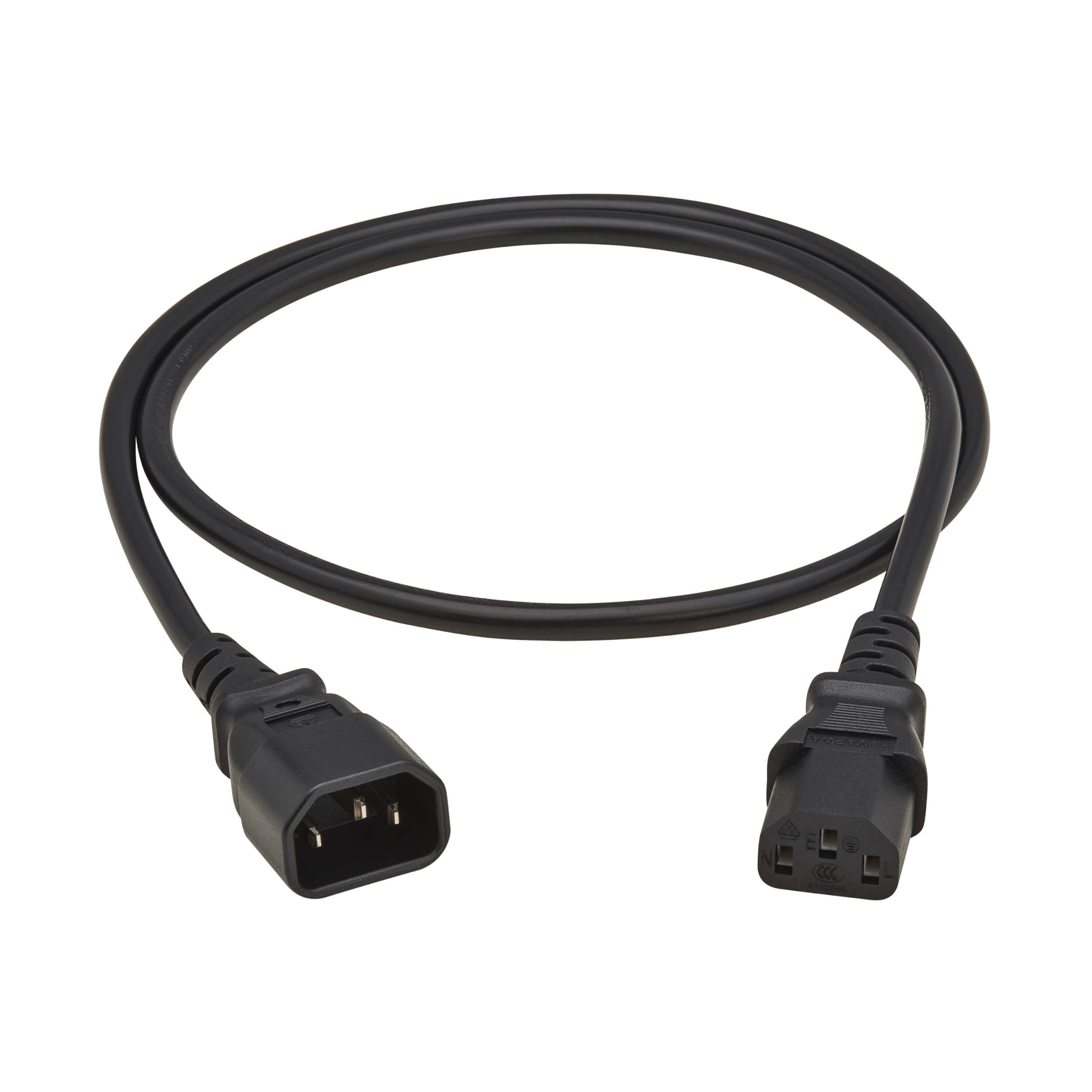 C13 to C14 PDU Power Cord, 10A, 250V, H05VV-F, 1M | Eaton