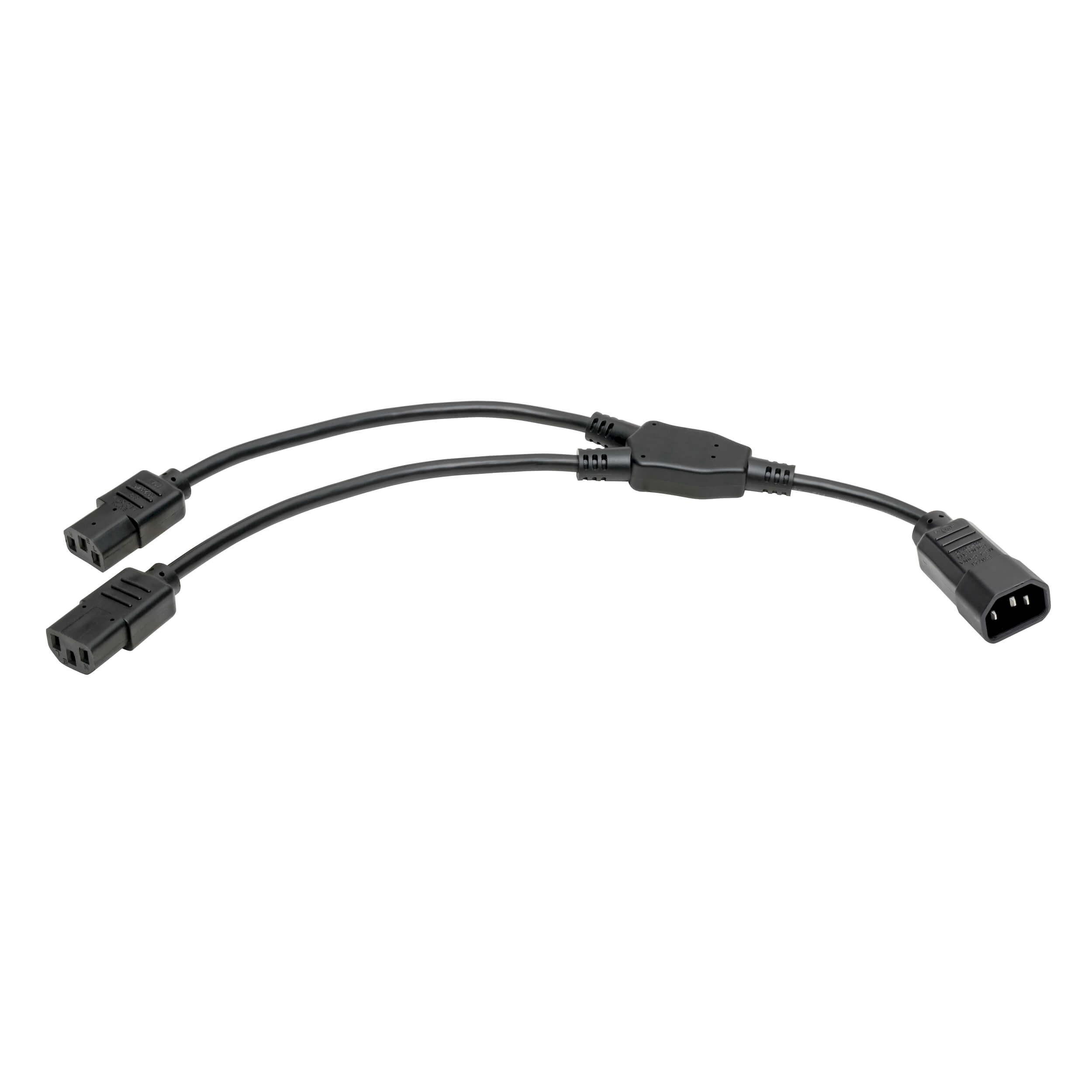 C14 to 2x C13 Splitter Computer Power Cord, 18 in. | Eaton