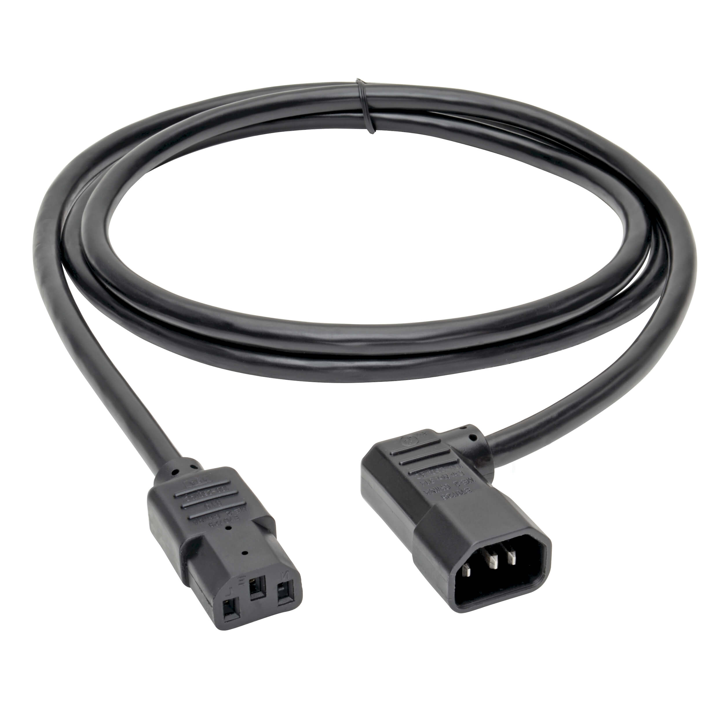 C13 To C14 Left Angle Computer Power Cord 6 Ft Eaton