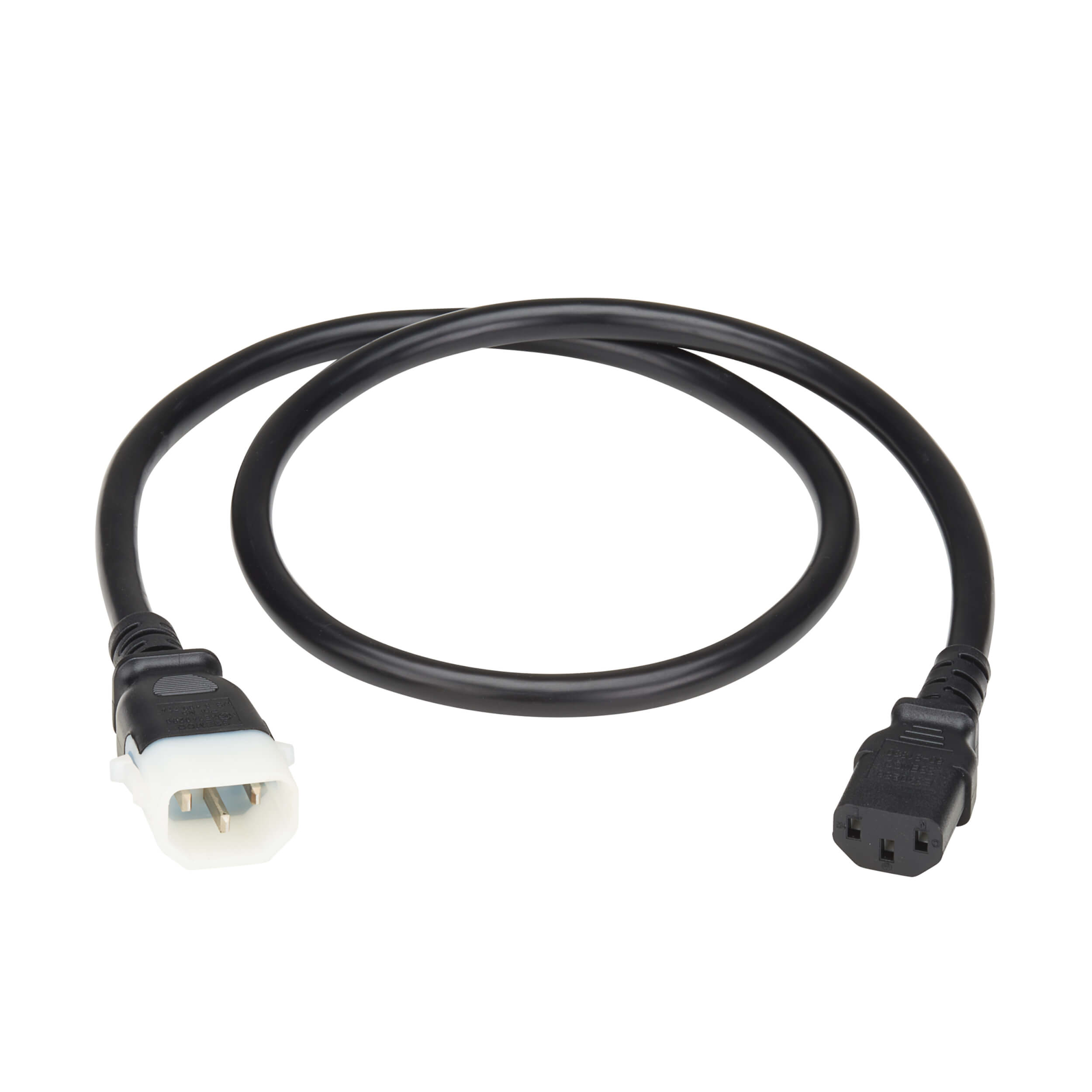 P-Lock C14 to C13 Heavy-Duty PDU Power Cord, 4 ft, Black | Eaton