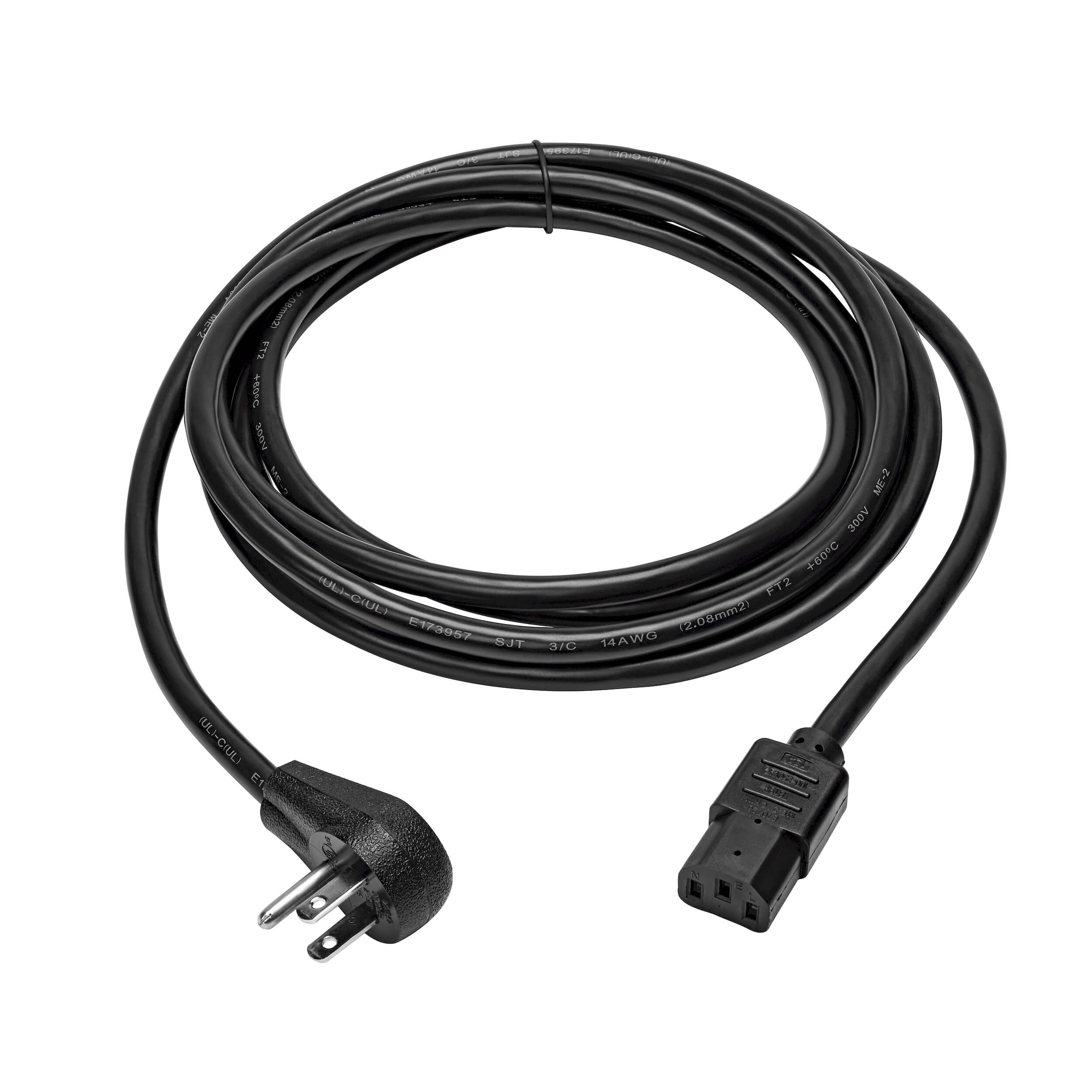 Computer Power Cord, Right Angle, 515P to C13, 12ft Eaton