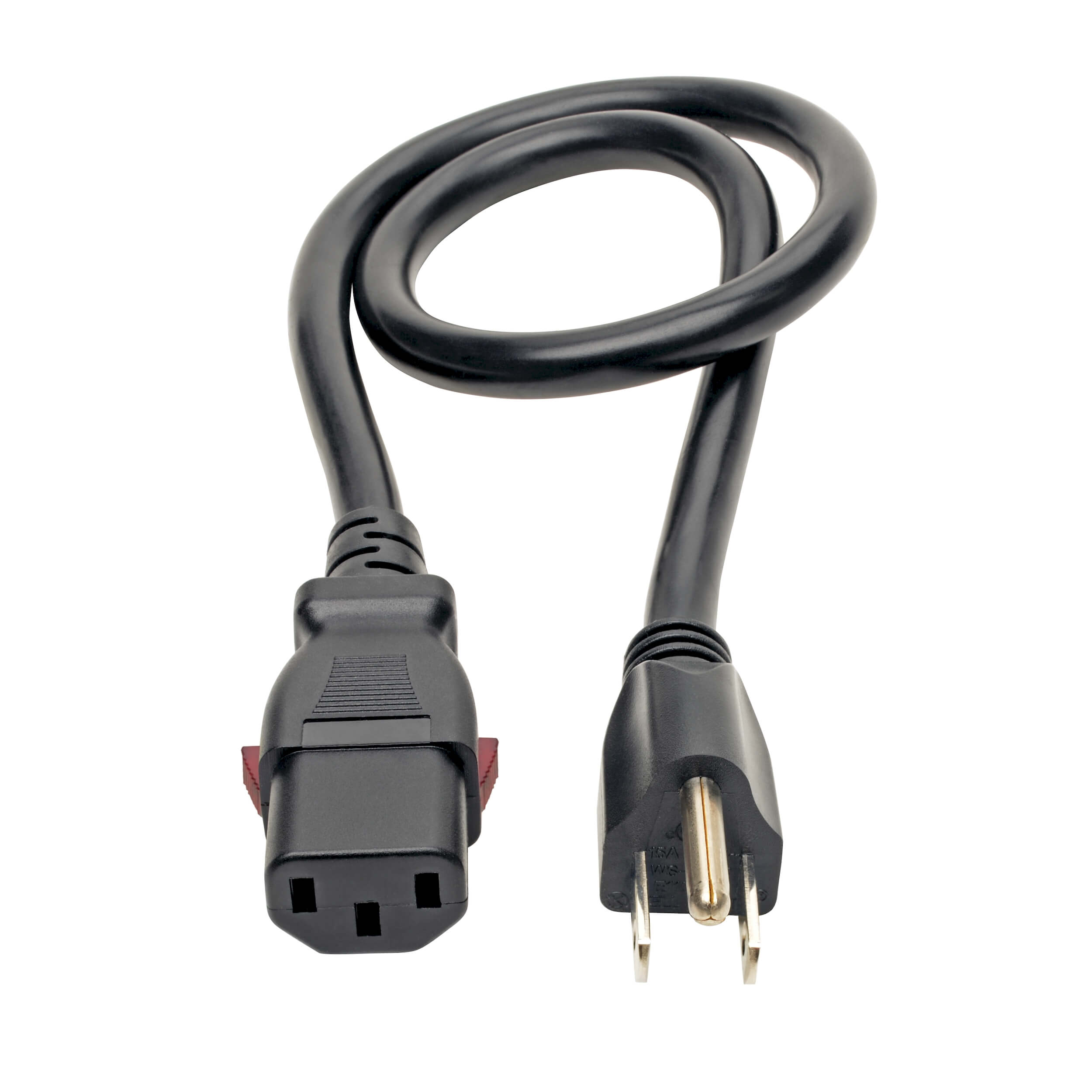 C13 to NEMA 5-15P Power Cord, Locking, 2-ft | Eaton