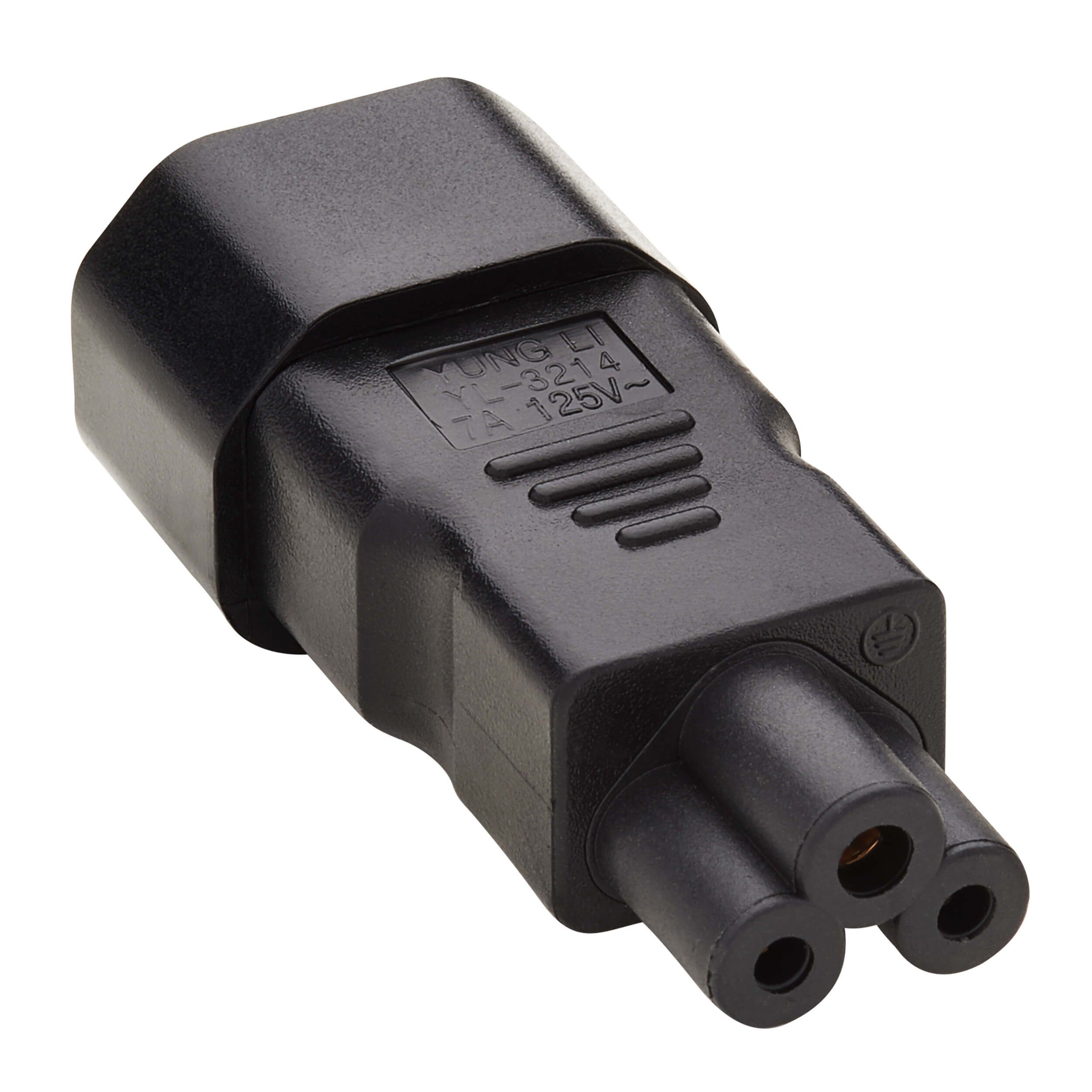 C14 to C5 Adapter, 7A, 125V, Black | Eaton