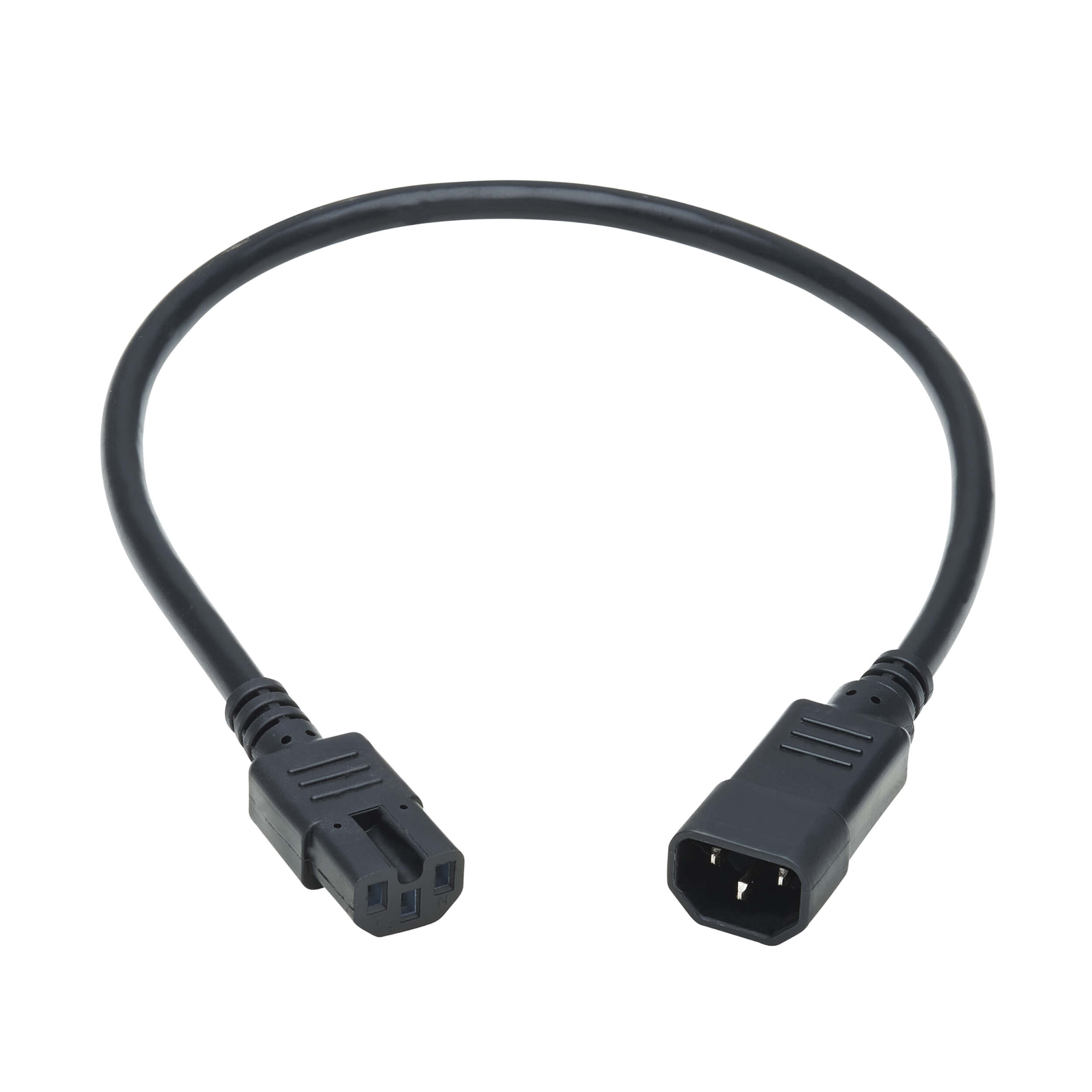 C14 to C15 Power Cable, 14 AWG, 2 ft, Black | Eaton