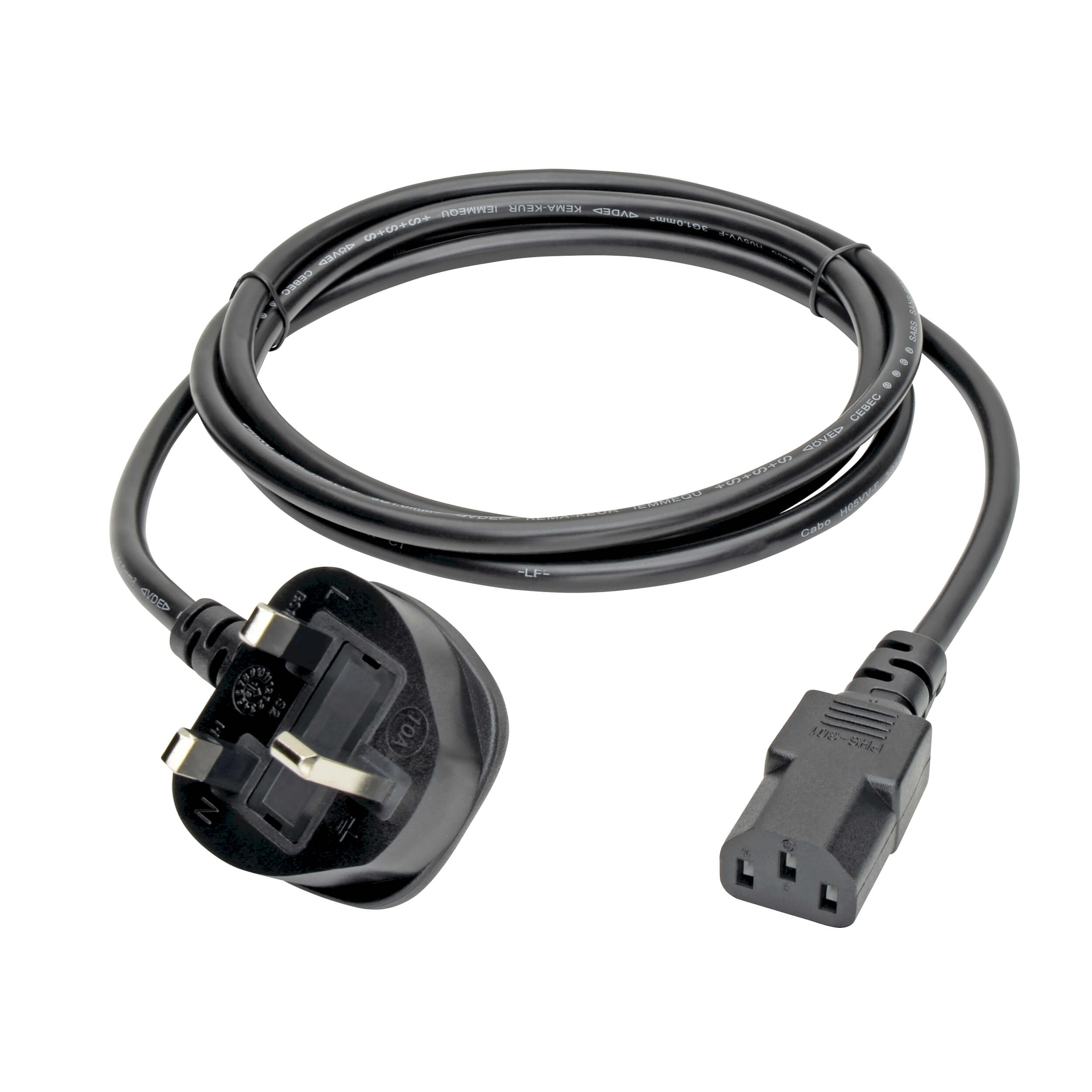 Bs1363 To C13 Uk Computer Power Cord 6 Ft Eaton