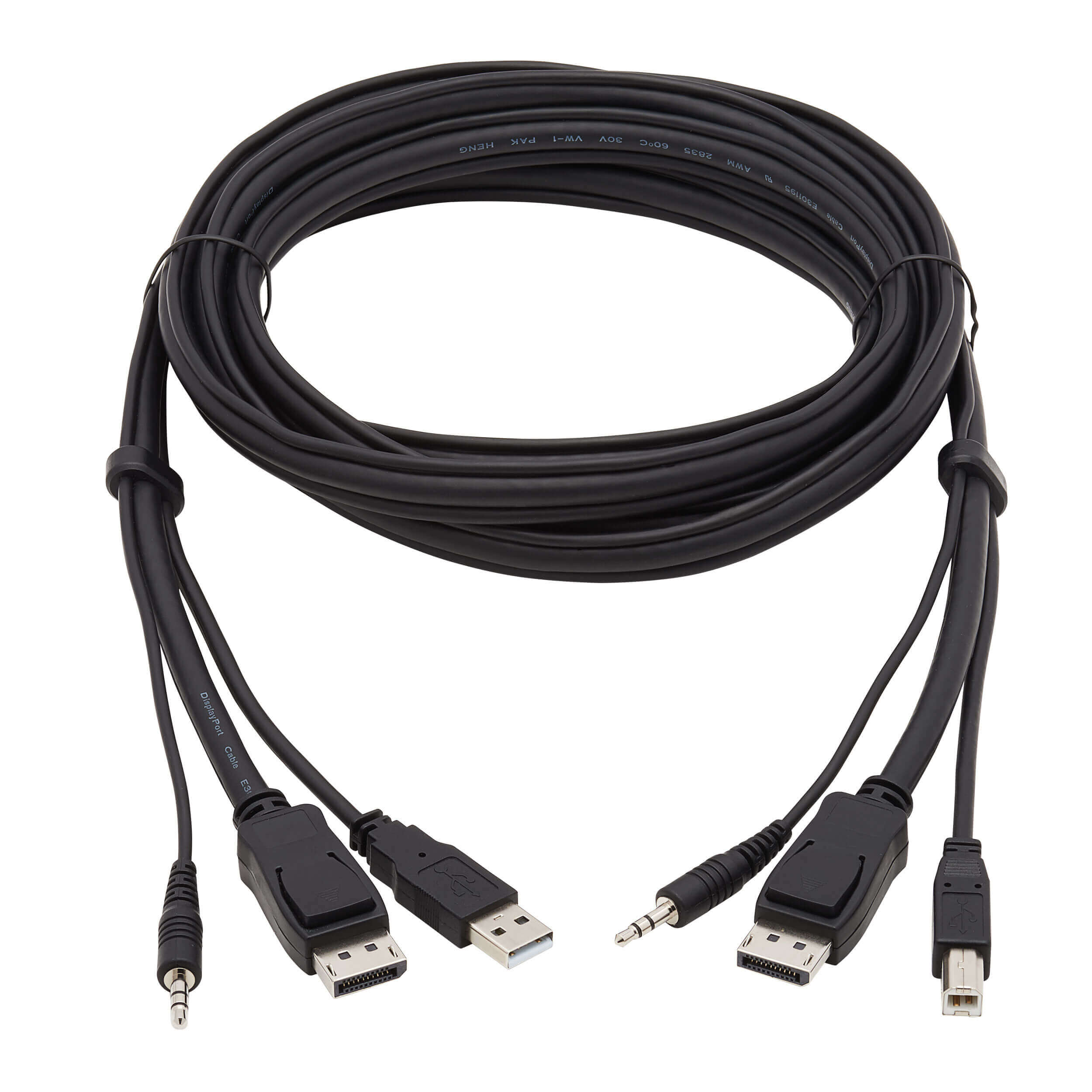 KVM Cable Kit 4K DisplayPort, USB, 3.5 mm Audio, 444 Eaton