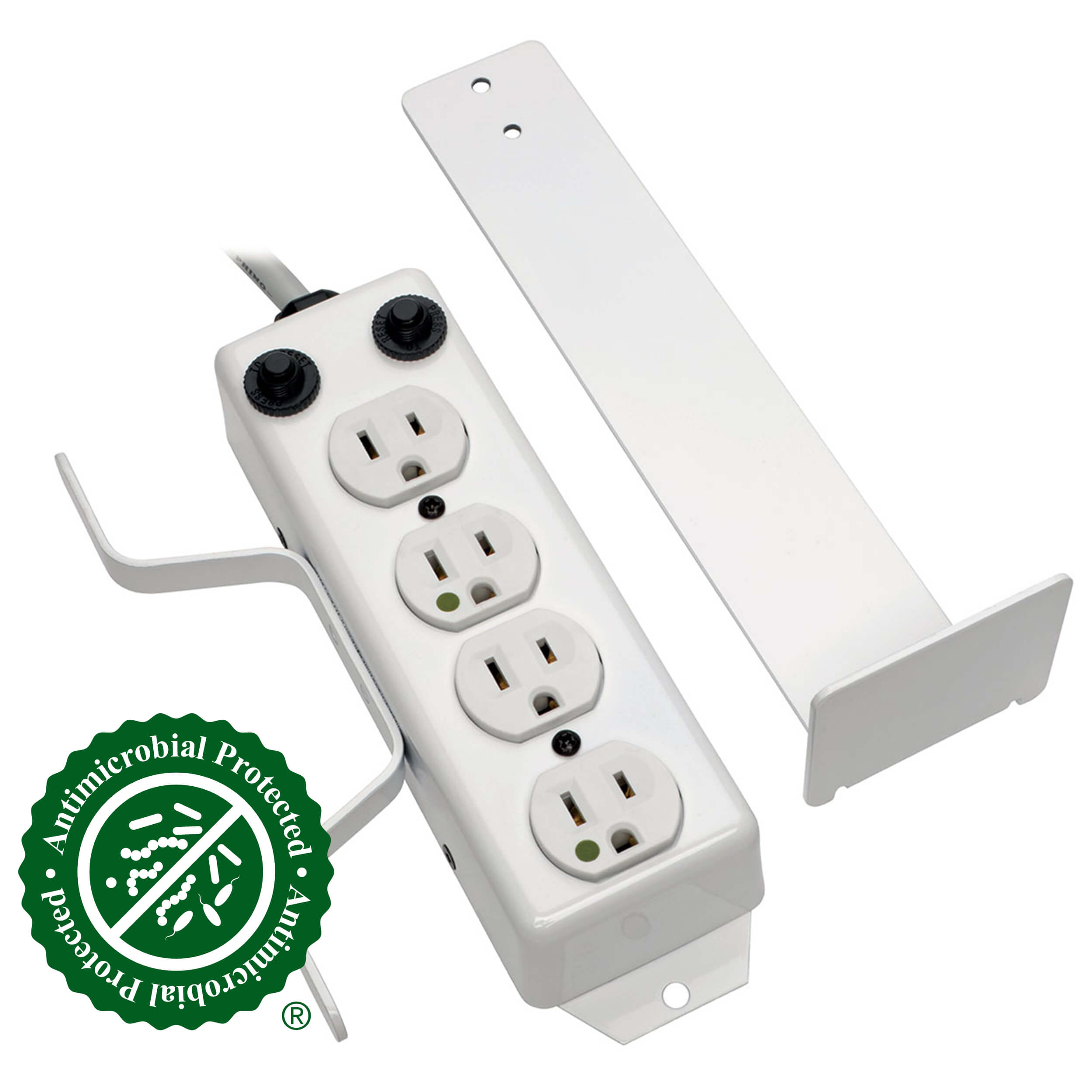 Medical Grade Power Strip, 4 Outlet, 10ft Cord, UL1363A Eaton