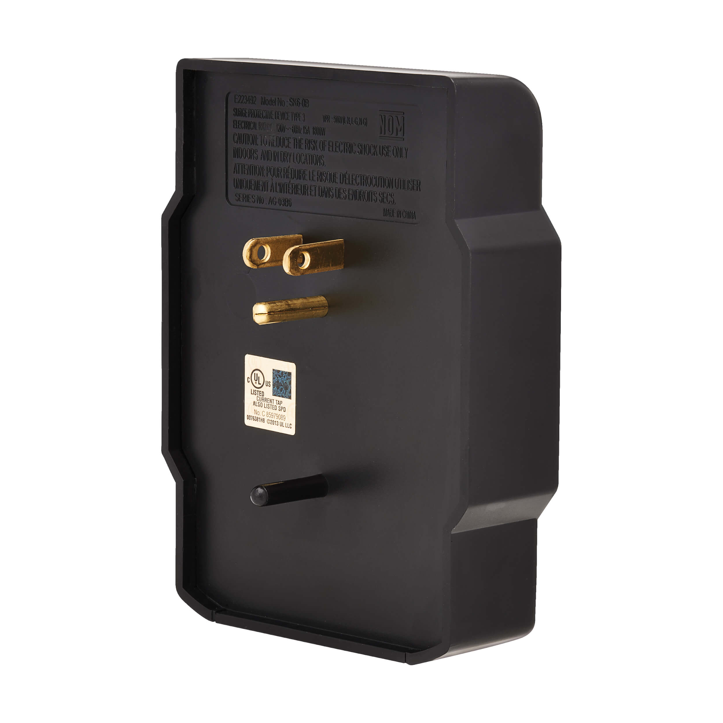 6 Outlet Surge Protector, Direct PlugIn, Diagnostic LED Eaton