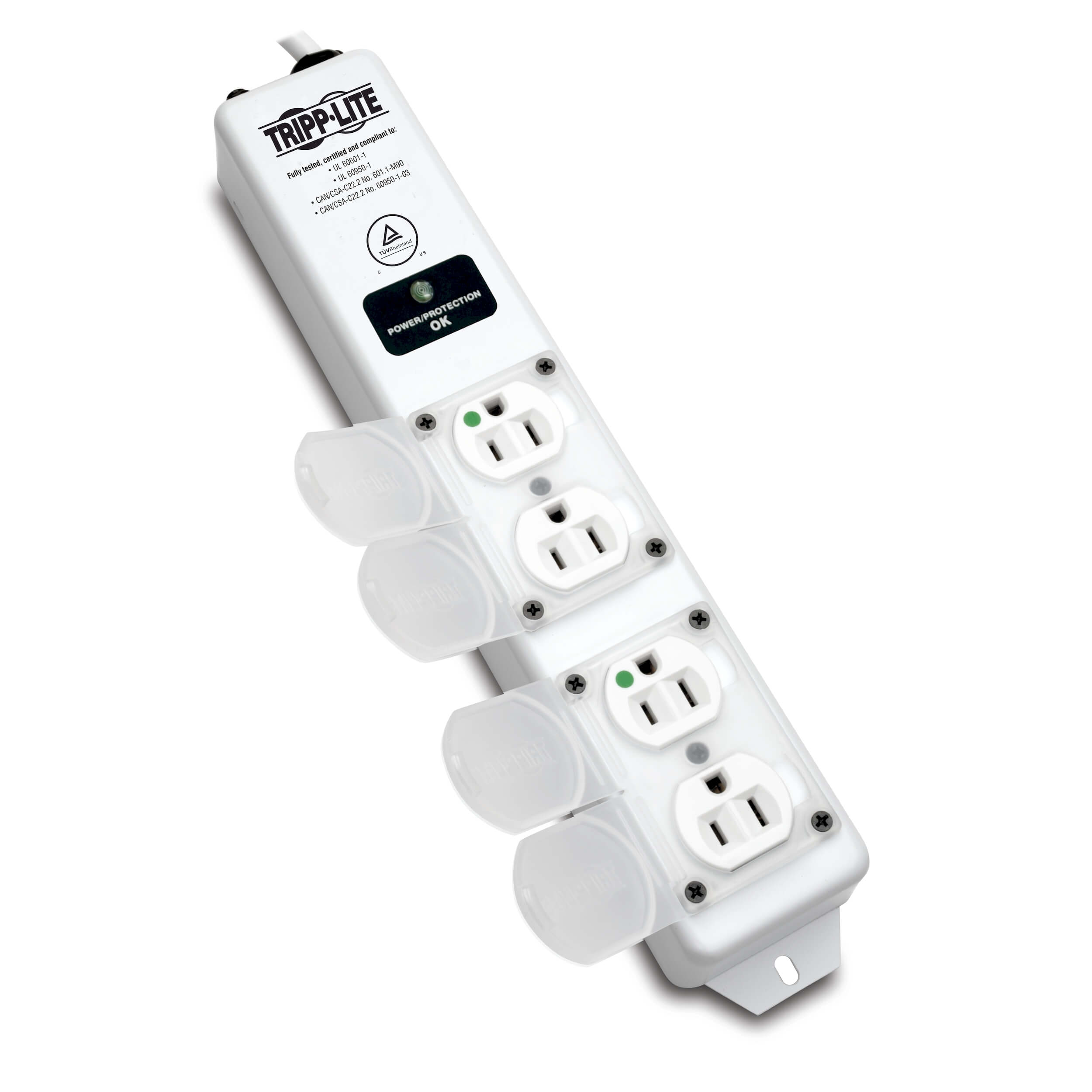 Medical Surge Protector, 4 Green Dot Outlets, 15 ft. Cord Eaton