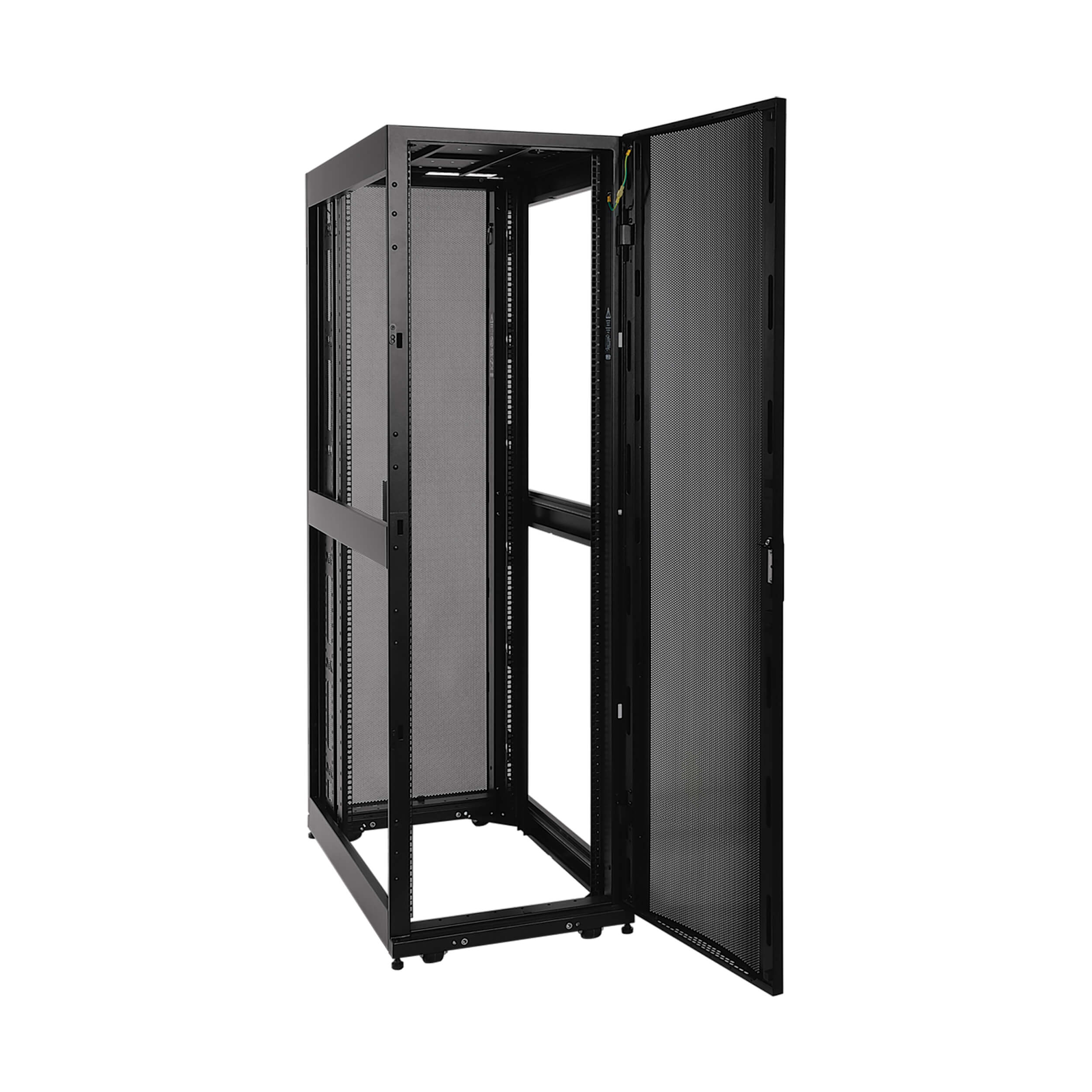 Shallow-Depth Server Rack Cabinet, 10-32 Mounting Holes, 42U | Eaton