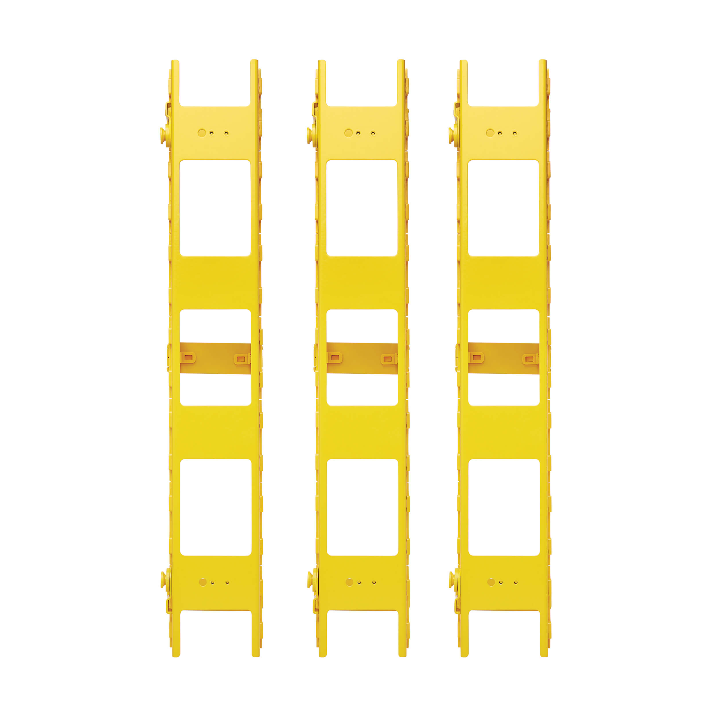 Vertical Server Rack Cable Manager, Extra Wide, Yellow, 6 ft. (1.8 m ...