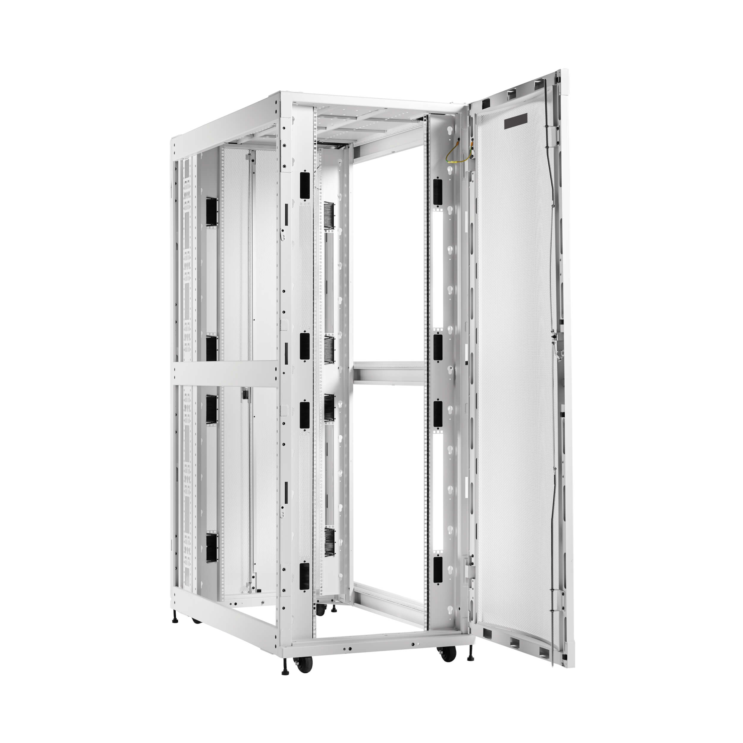 45U Heavy-Duty Extra Wide Deep AI Server Rack Enclosure, White | Eaton