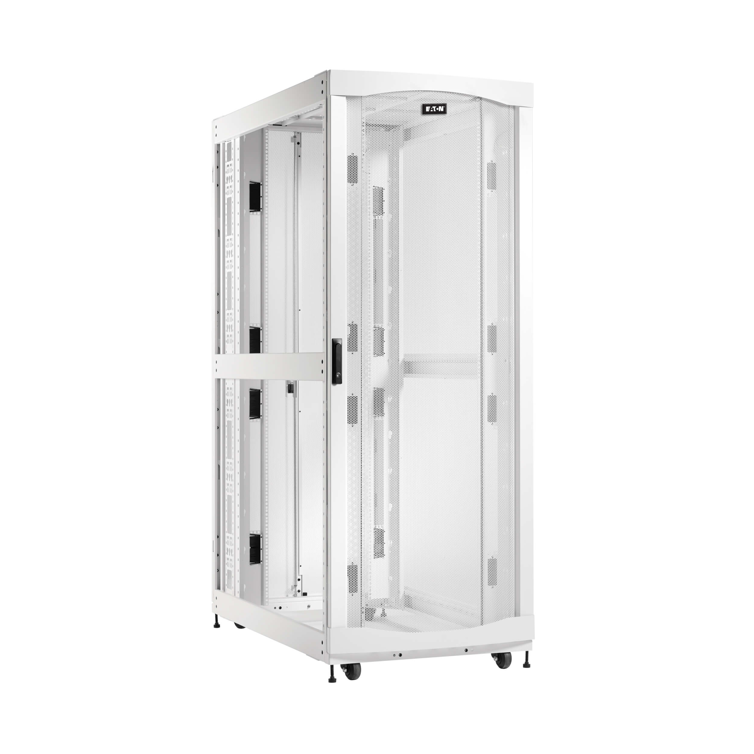 45U Heavy-Duty Extra Wide Deep AI Server Rack Enclosure, White | Eaton