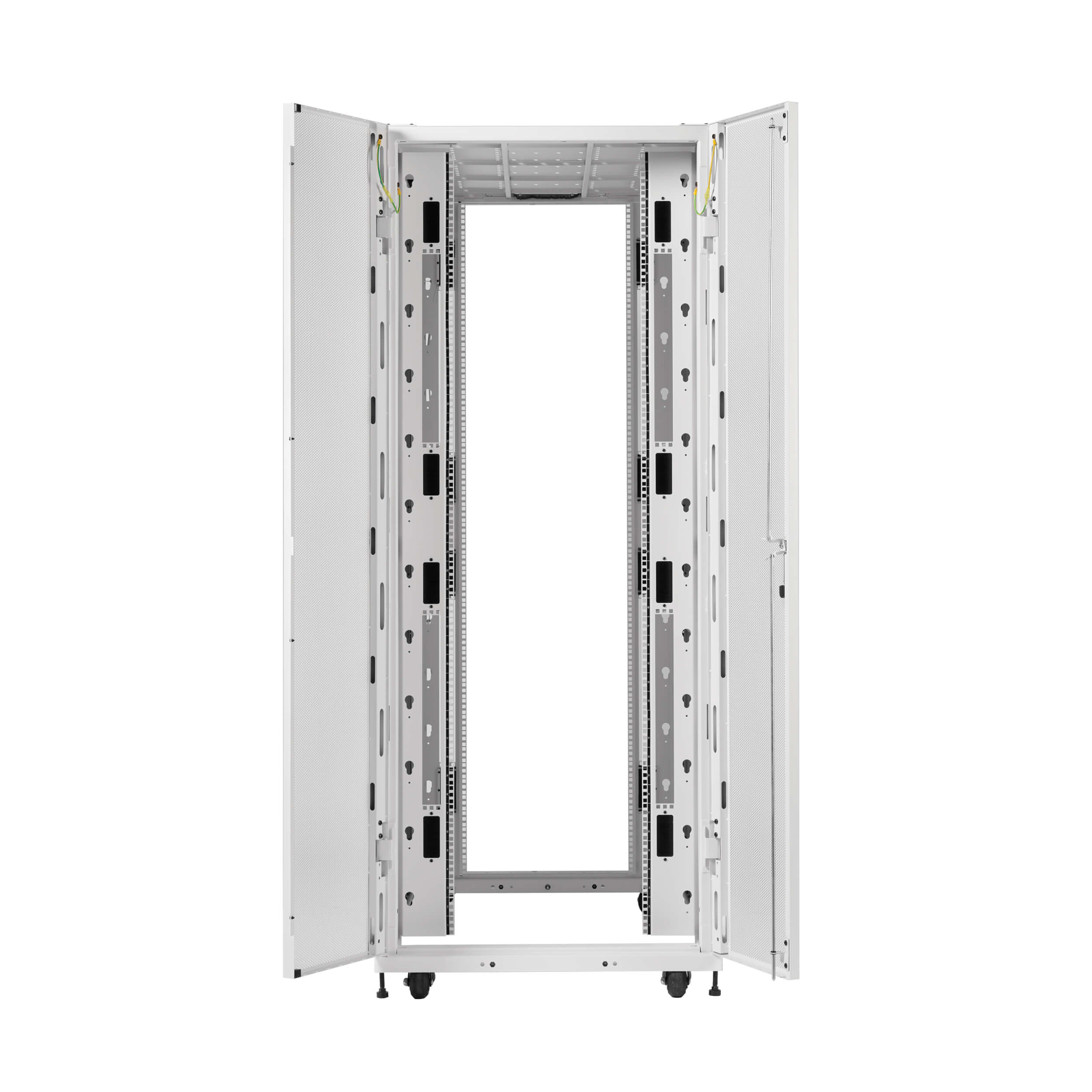 45U Heavy-Duty Extra Wide Deep AI Server Rack Enclosure, White | Eaton