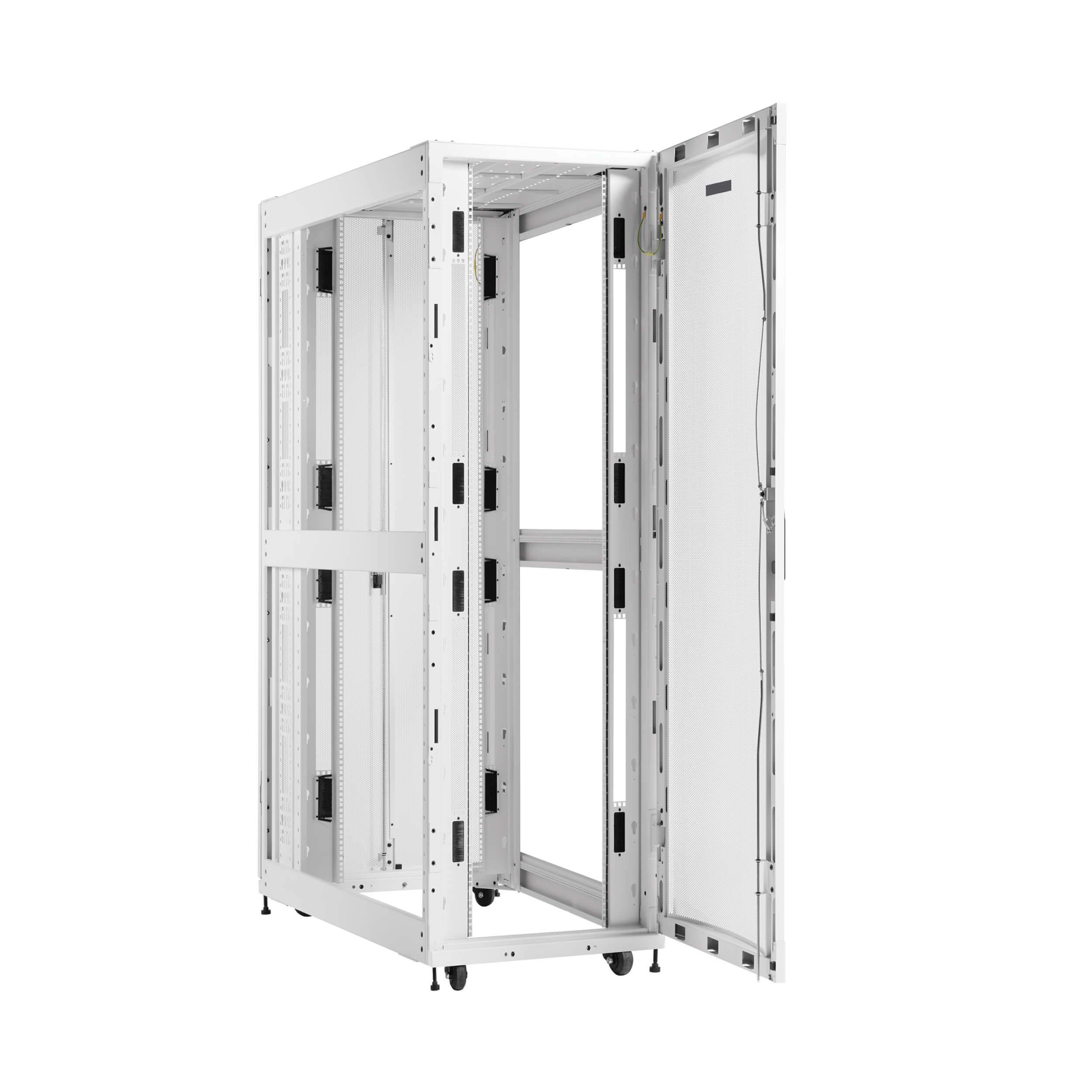 45U Heavy-Duty Extra Deep Rack Enclosure for AI Servers, White | Eaton