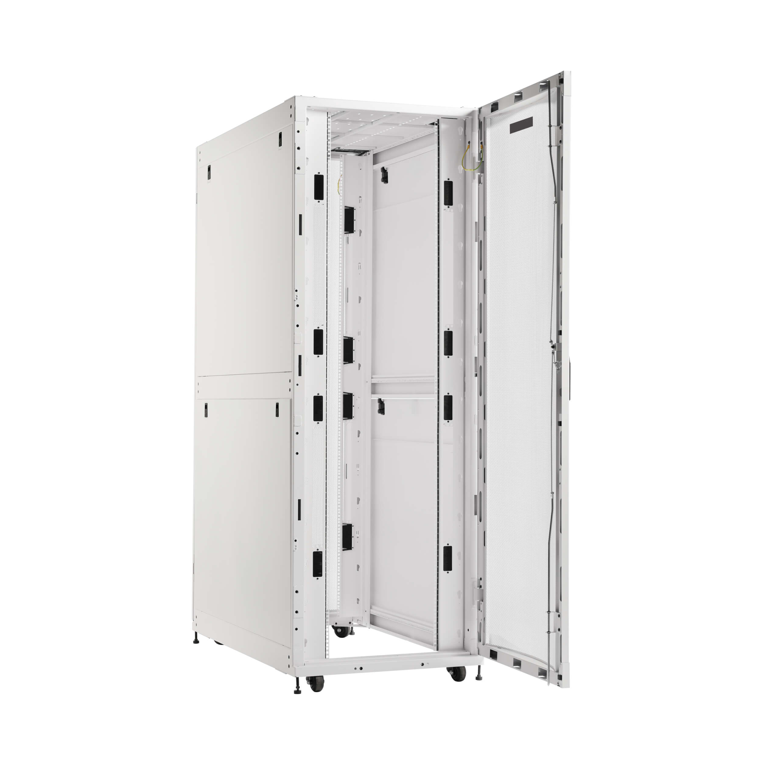 48U Heavy-Duty Extra Wide Deep AI Server Rack Enclosure, White | Eaton