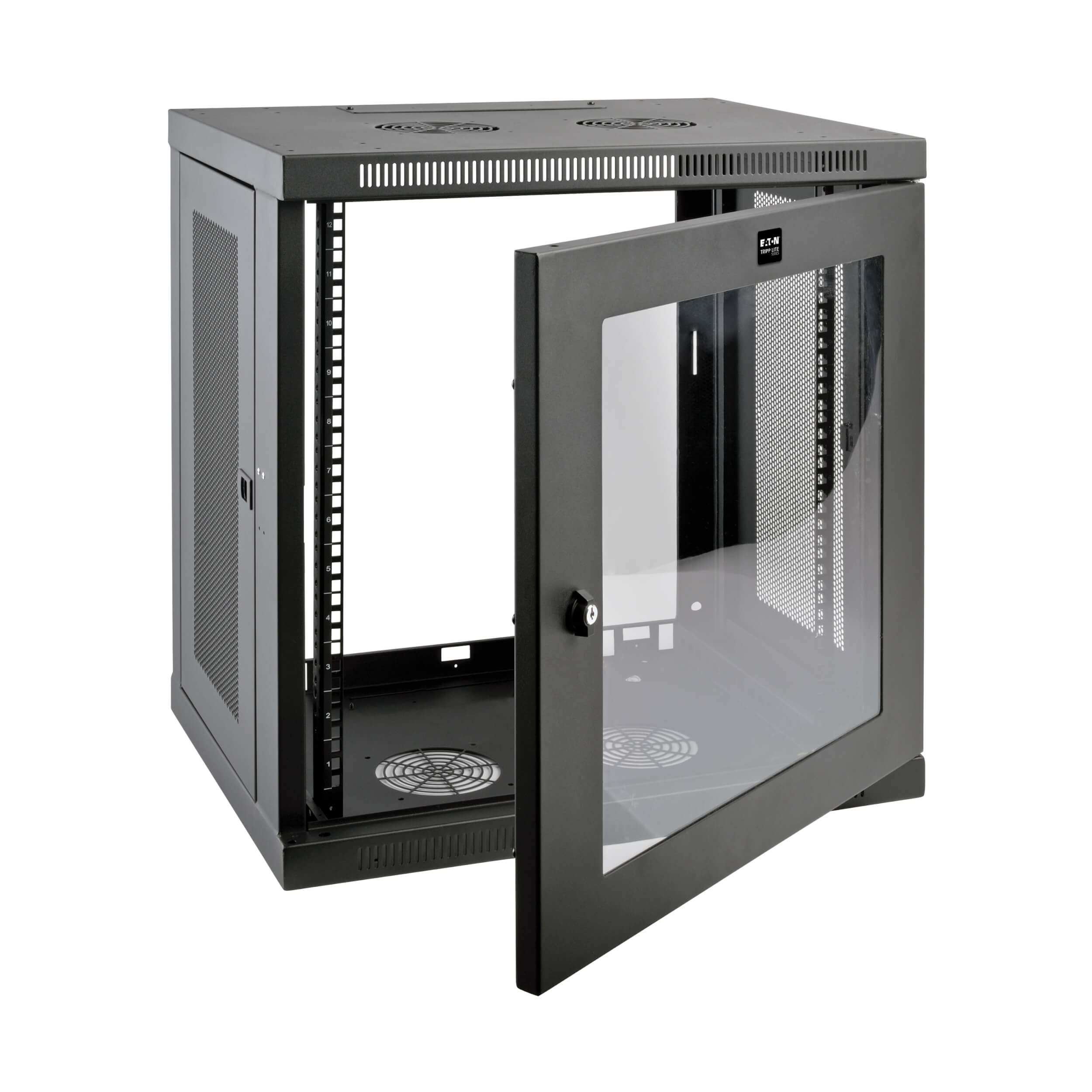 Switch Box Container For Server Rack Server Rack Cabinet, Switch-Depth, Wall-Mount, 12U, Window | Eaton