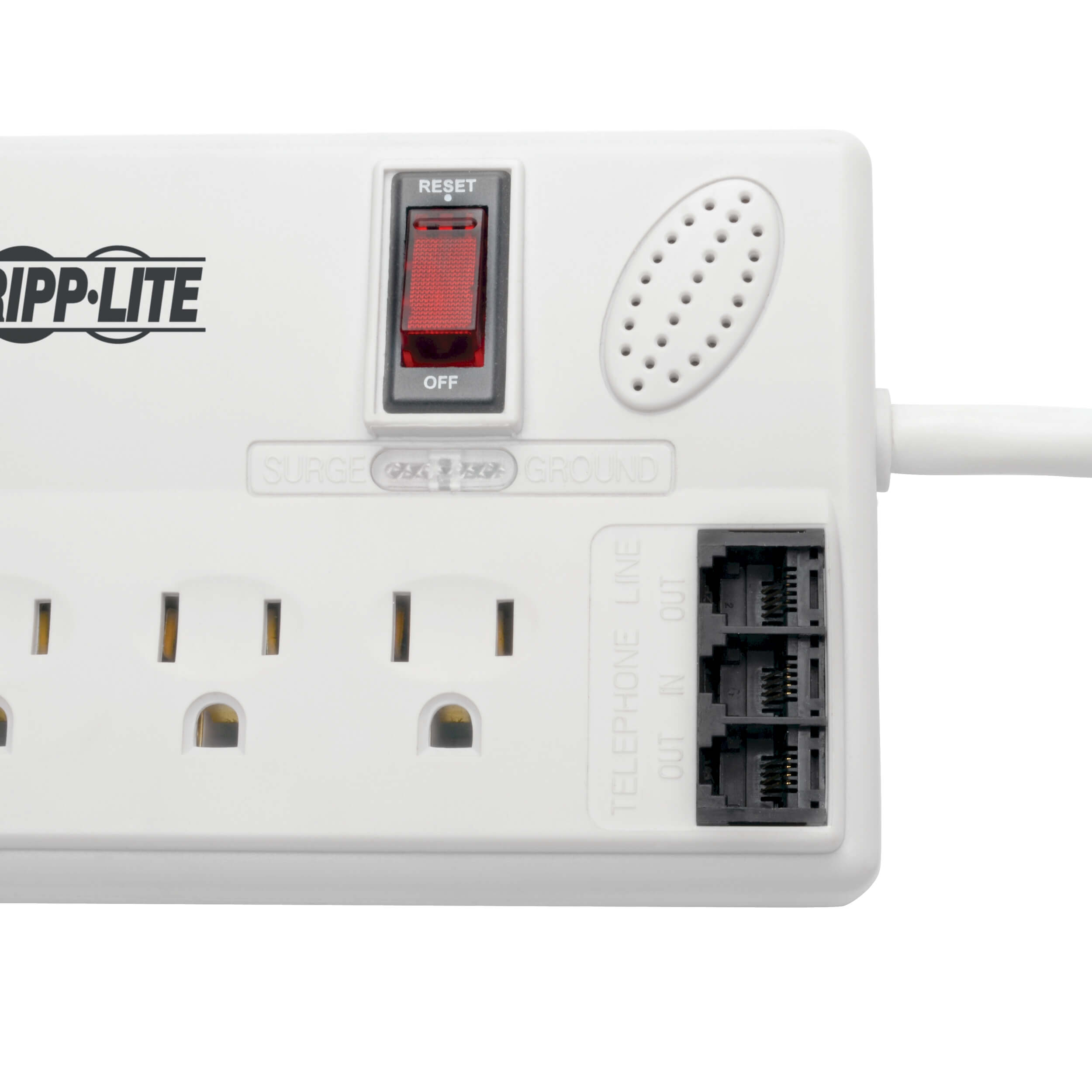 8 Outlet Surge Protector, DSL Phone Line Protection, 6ft Cord Eaton