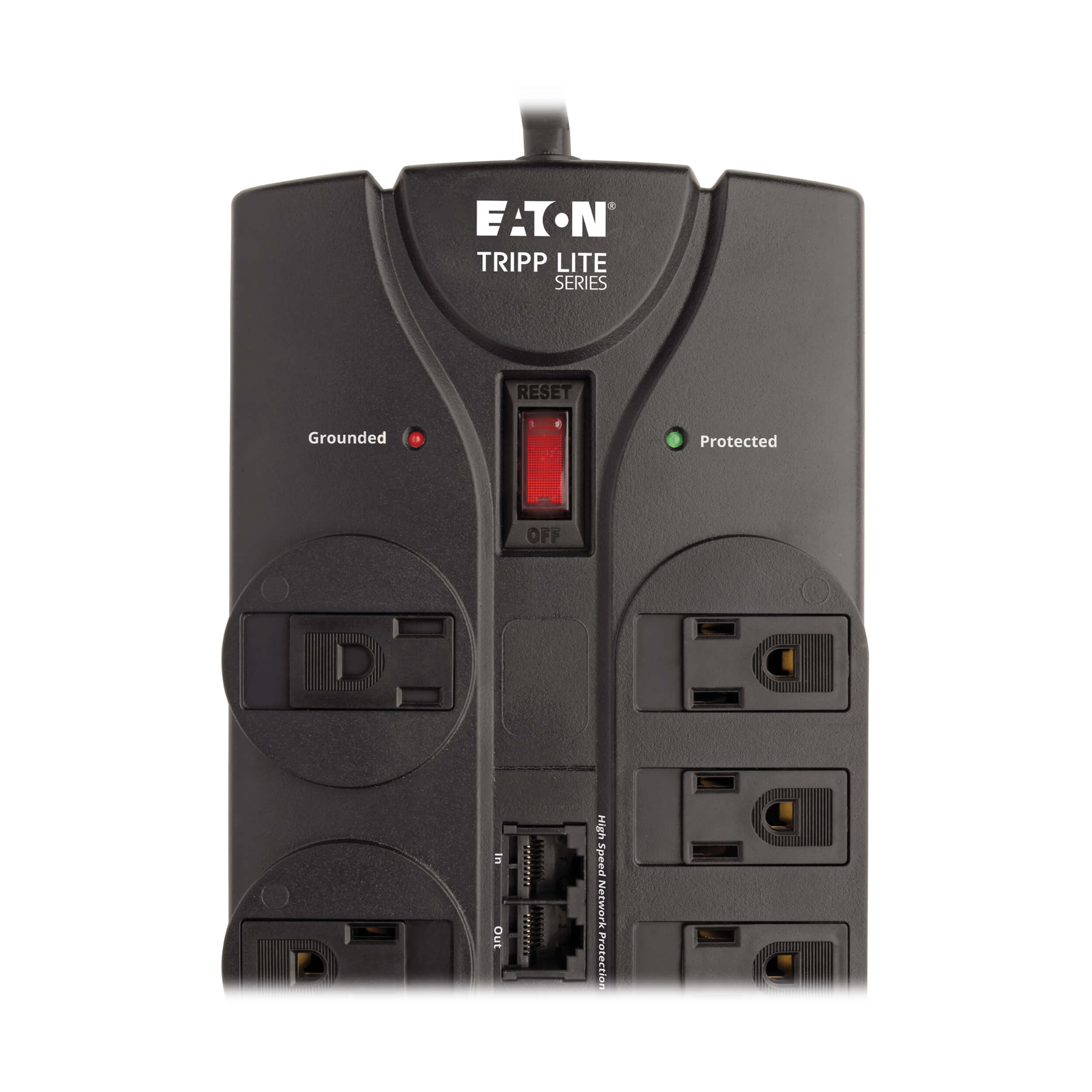 Surge Protector, 8 Outlet, 3240 Joules, 10ft Cord, RJ45 Eaton