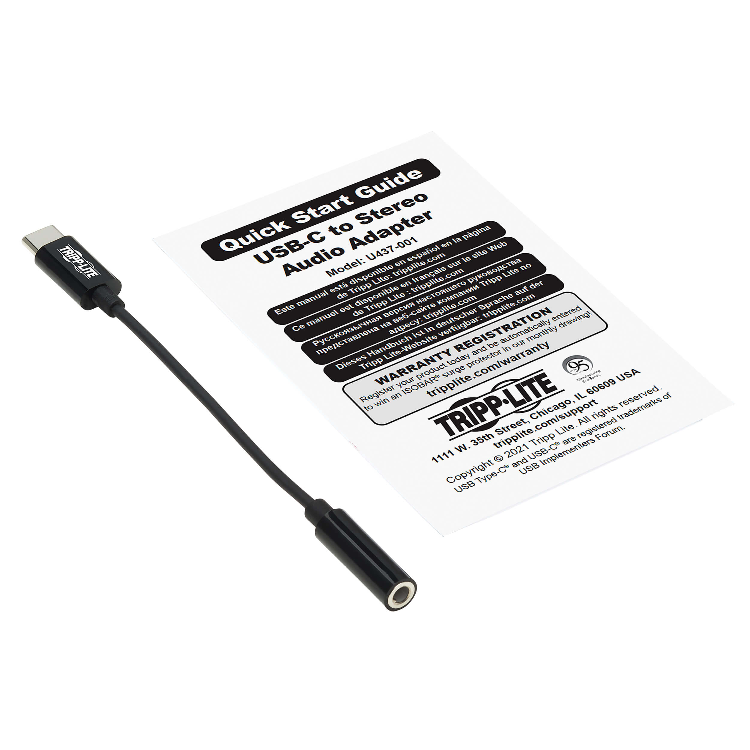 USBC to 3.5 mm Stereo Audio Adapter Eaton