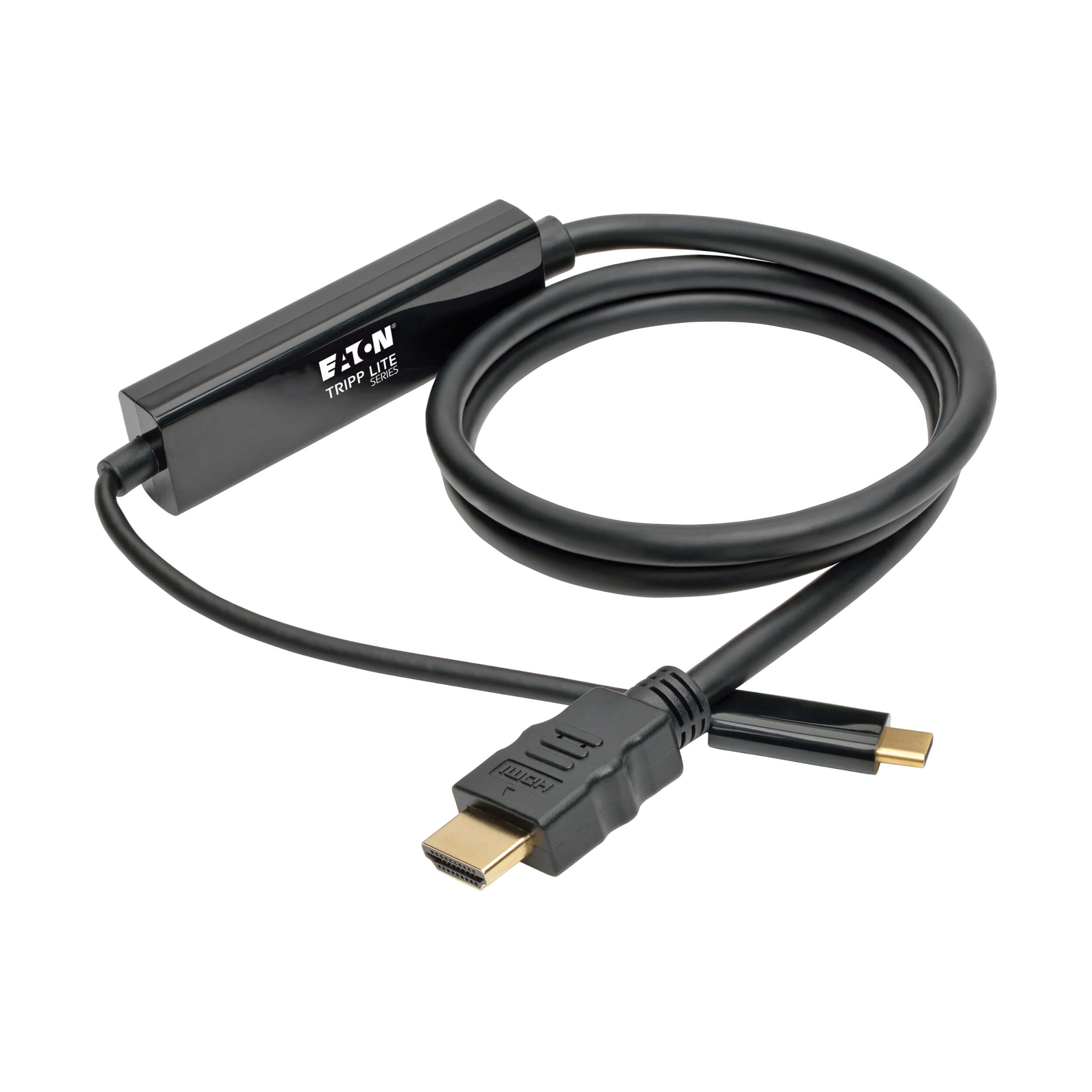 USBC to HDMI Adapter Cable, 4K, HDCP, Black, 3 ft. Eaton