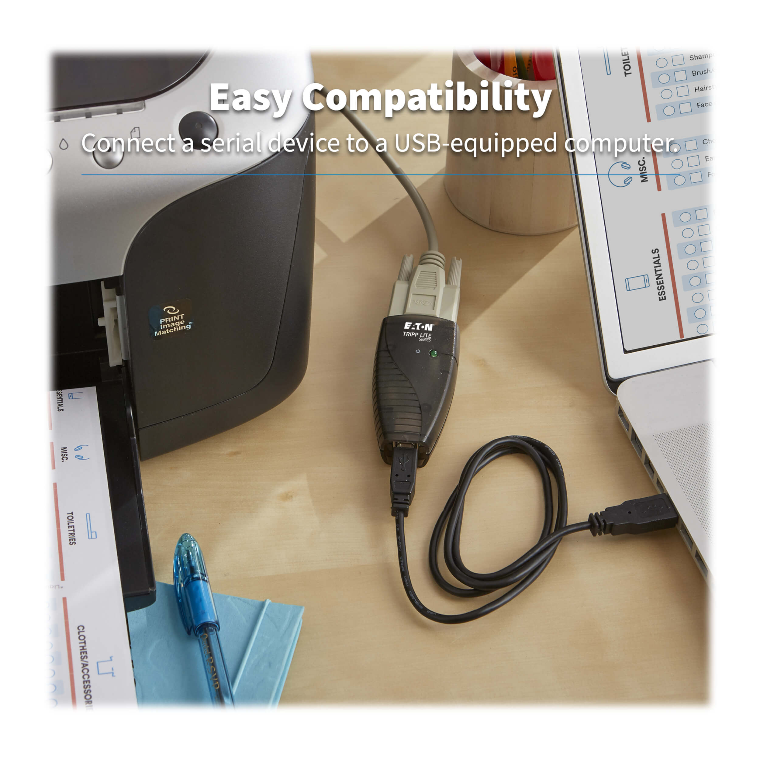 Keyspan RS232 to USBA Adapter, DB9, 3ft Cable Tripp Lite